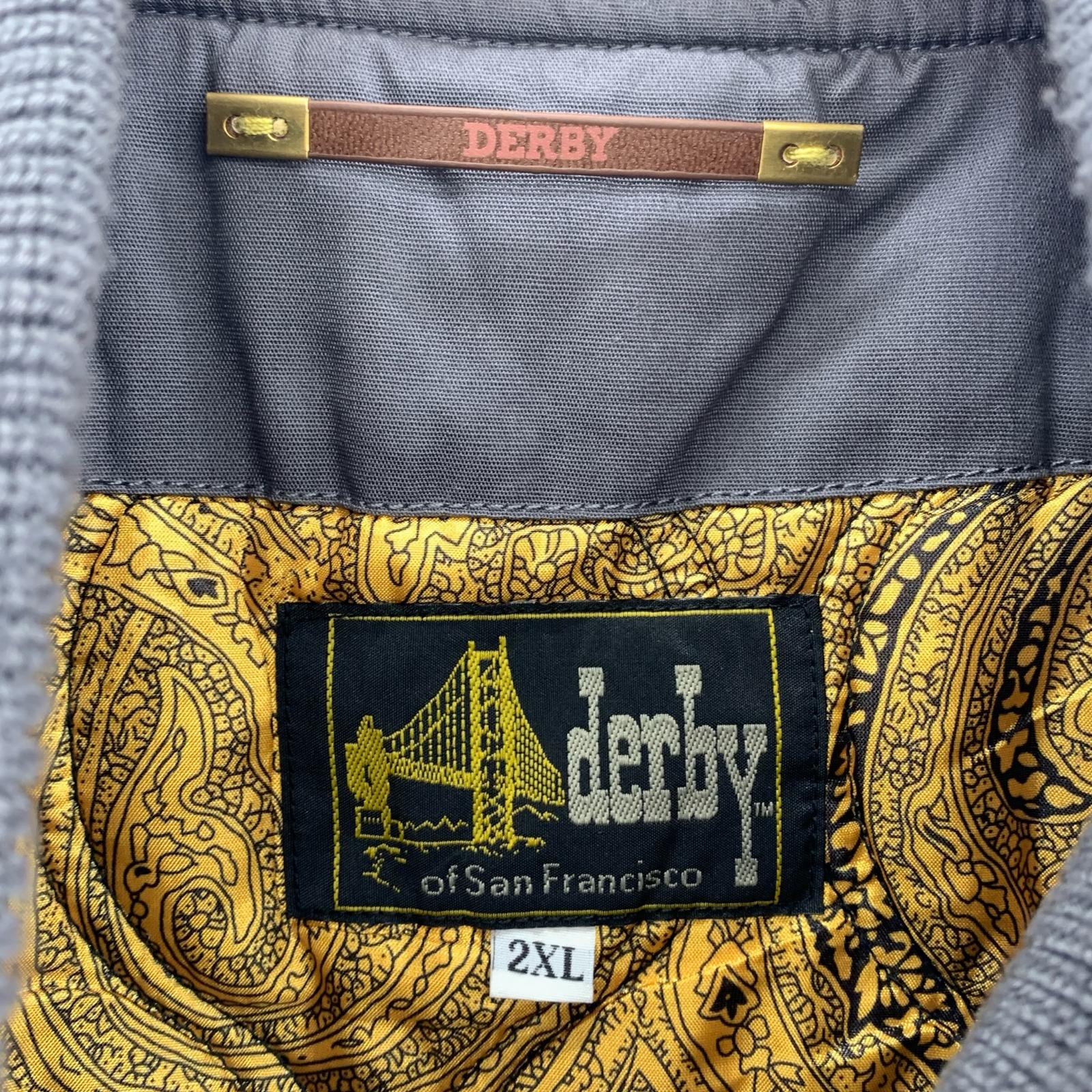 ジャケット Derby of San Francisco グレー/裏地ゴールド 2XL グレー