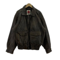 レザージャケット LUCKY STRIKE A-2ジャケット (L) 茶 L ブラウン