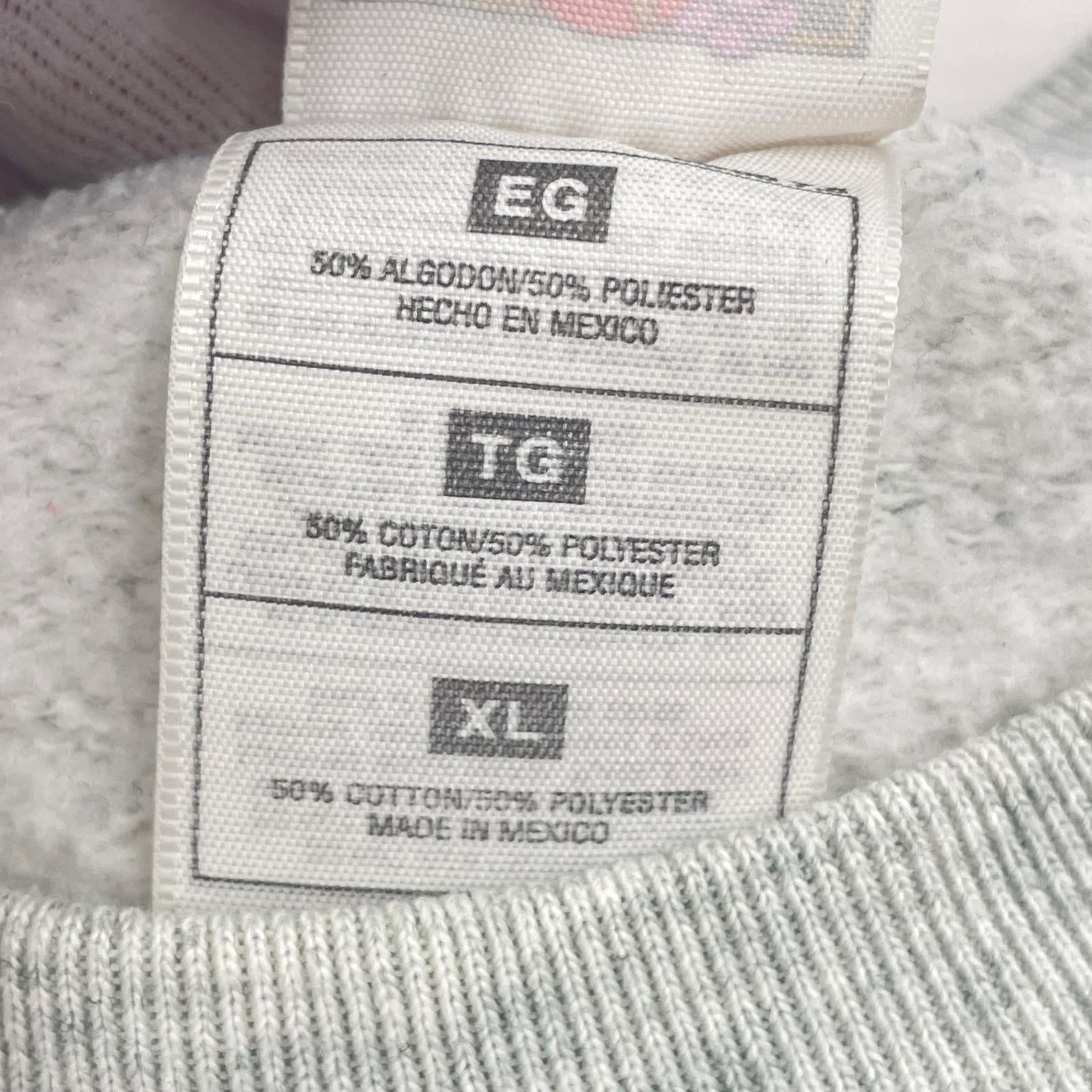 スウェット fruit of the loom 90s ビックプリント グレー グレー
