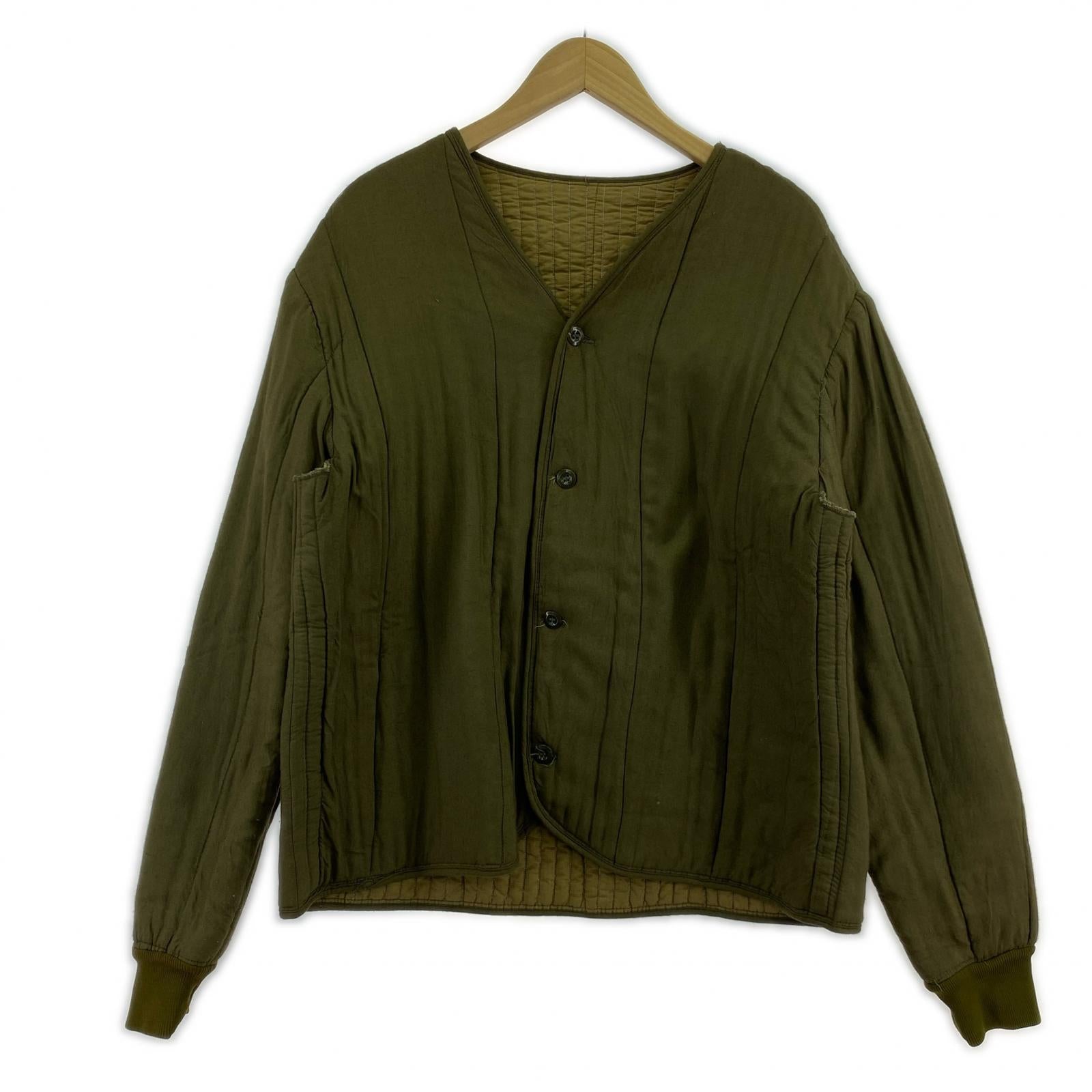 ジャケット 60s チェコ軍 M-60 Vネックライナージャケット カーキ