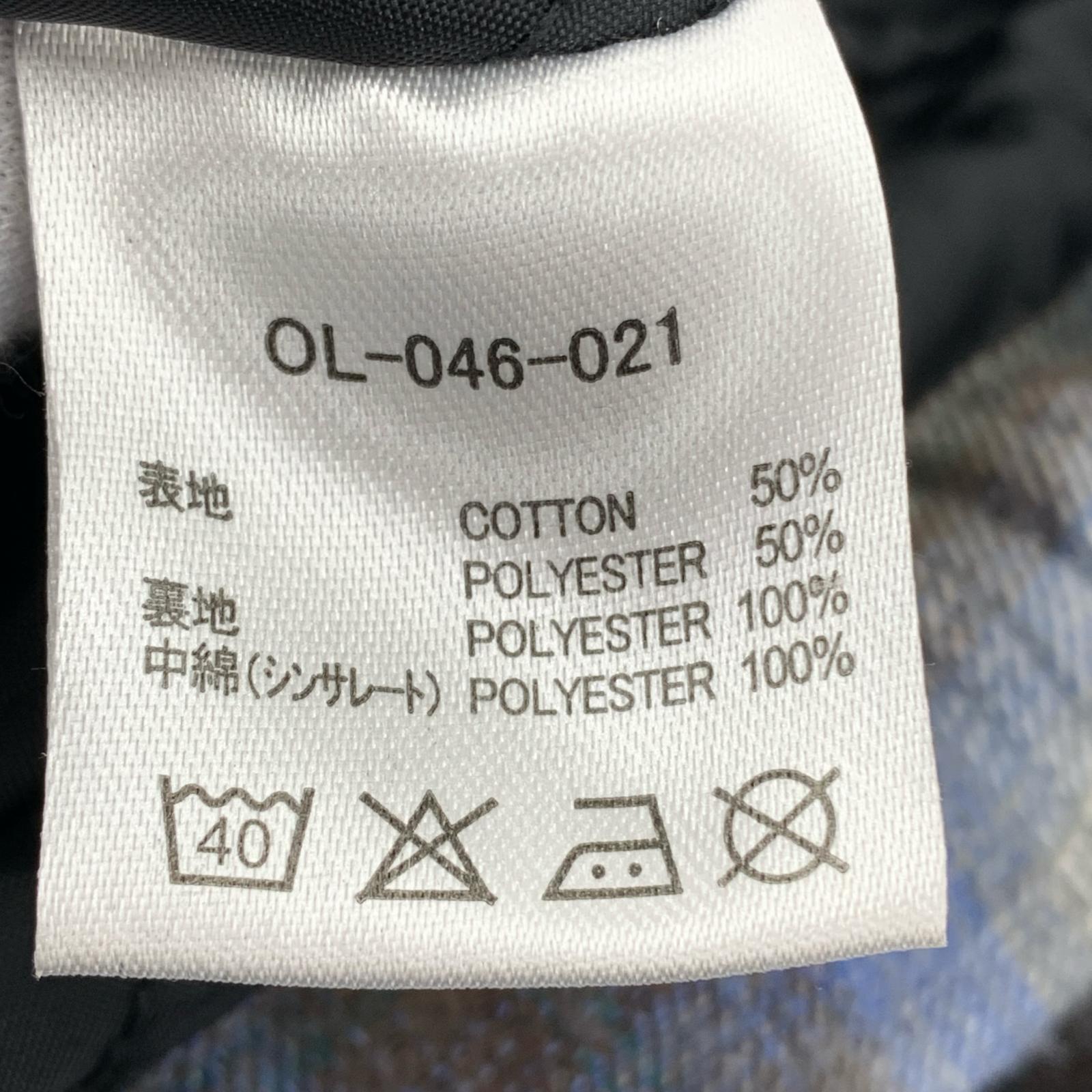 ジャケット オンブレ キルティングシャツジャケット M L ブラウン