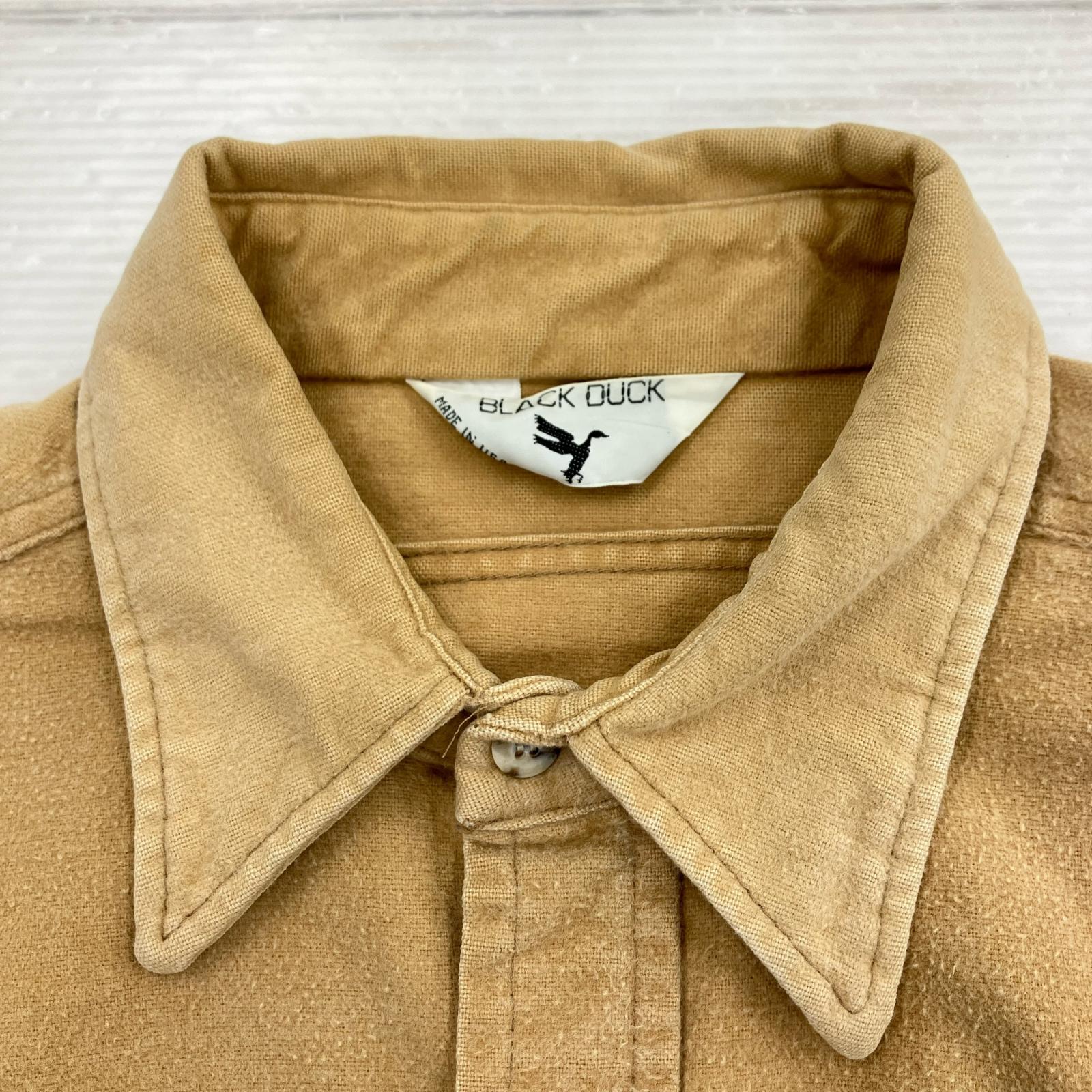 長袖シャツ BLACK DUCK USA製 モールスキン ベージュ(-) ベージュ
