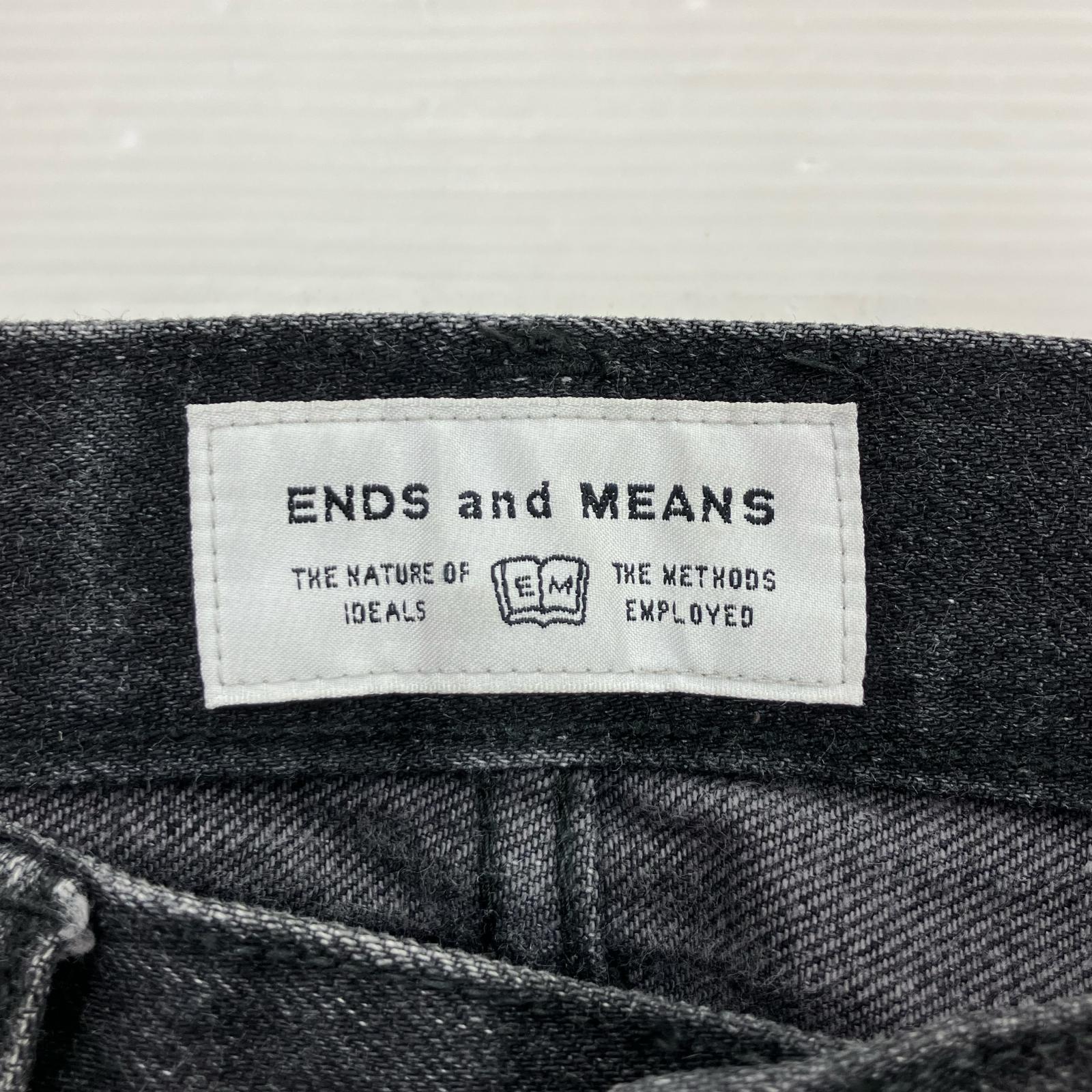 デニムパンツ ENDS and MEANS 黒 W34 L ブラック