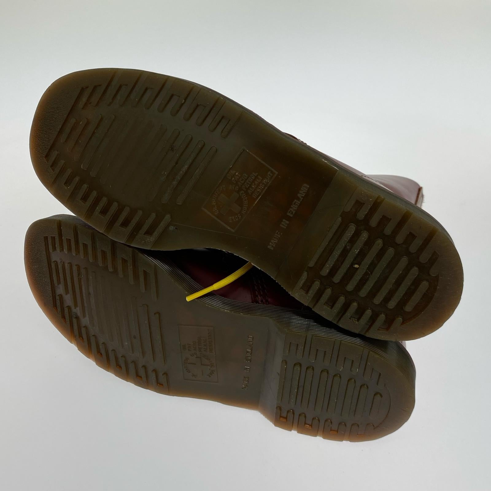 ブーツ Dr.Martens 英国製 10ホール ブーツ 赤 (UK9) レッド