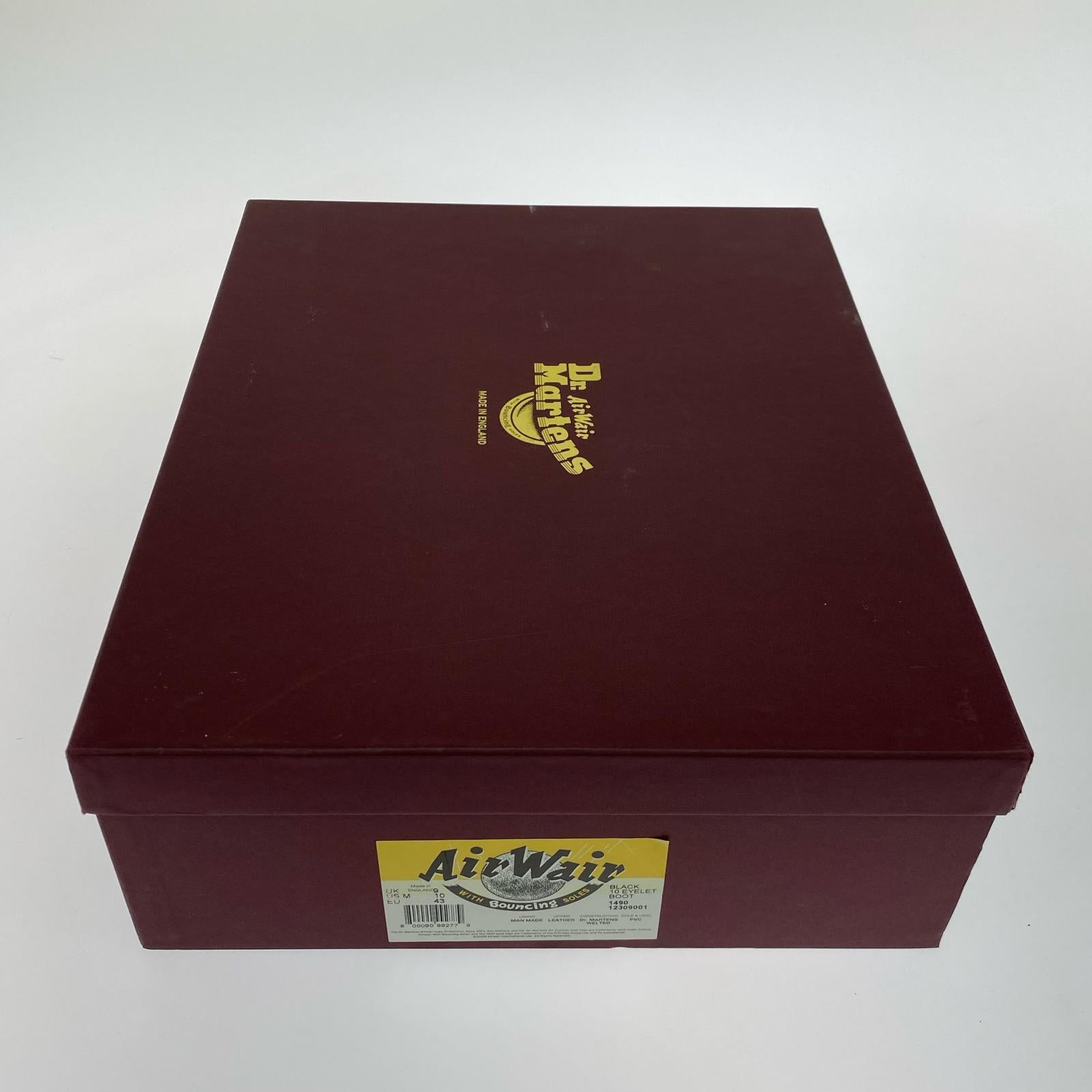 ブーツ Dr.Martens 英国製 10ホール ブーツ 赤 (UK9) レッド