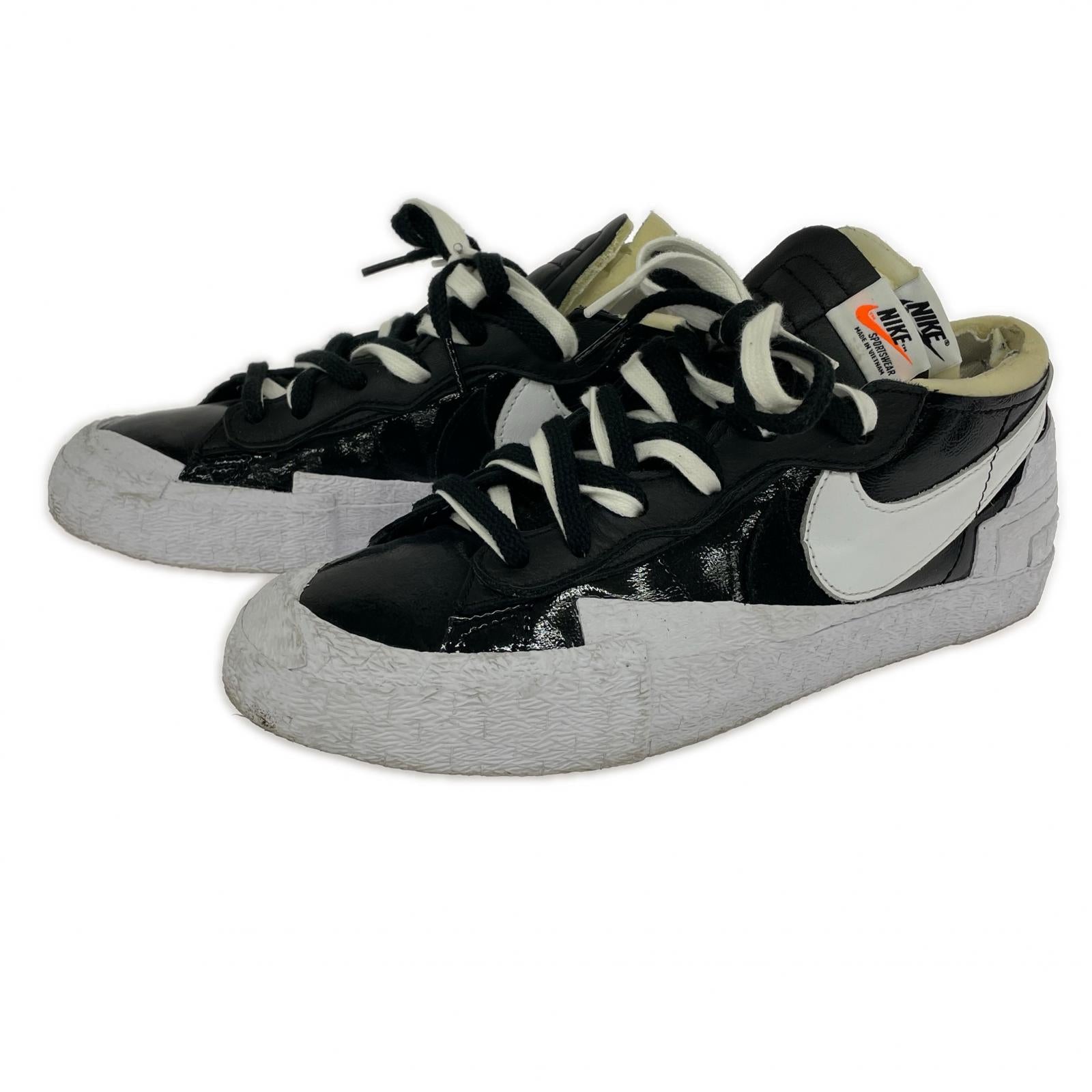 スニーカー BLAZER LOW SACAI BLACK US10 ブラック