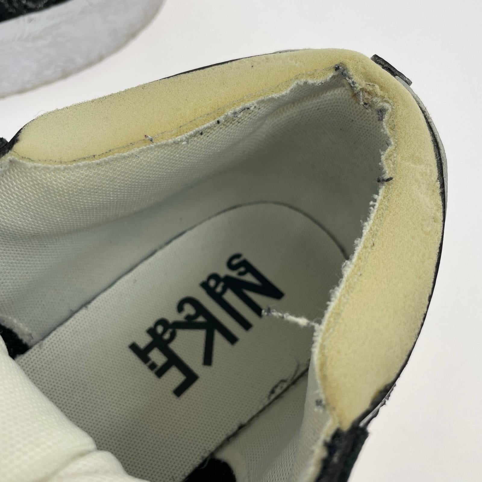 スニーカー BLAZER LOW SACAI BLACK US10 ブラック