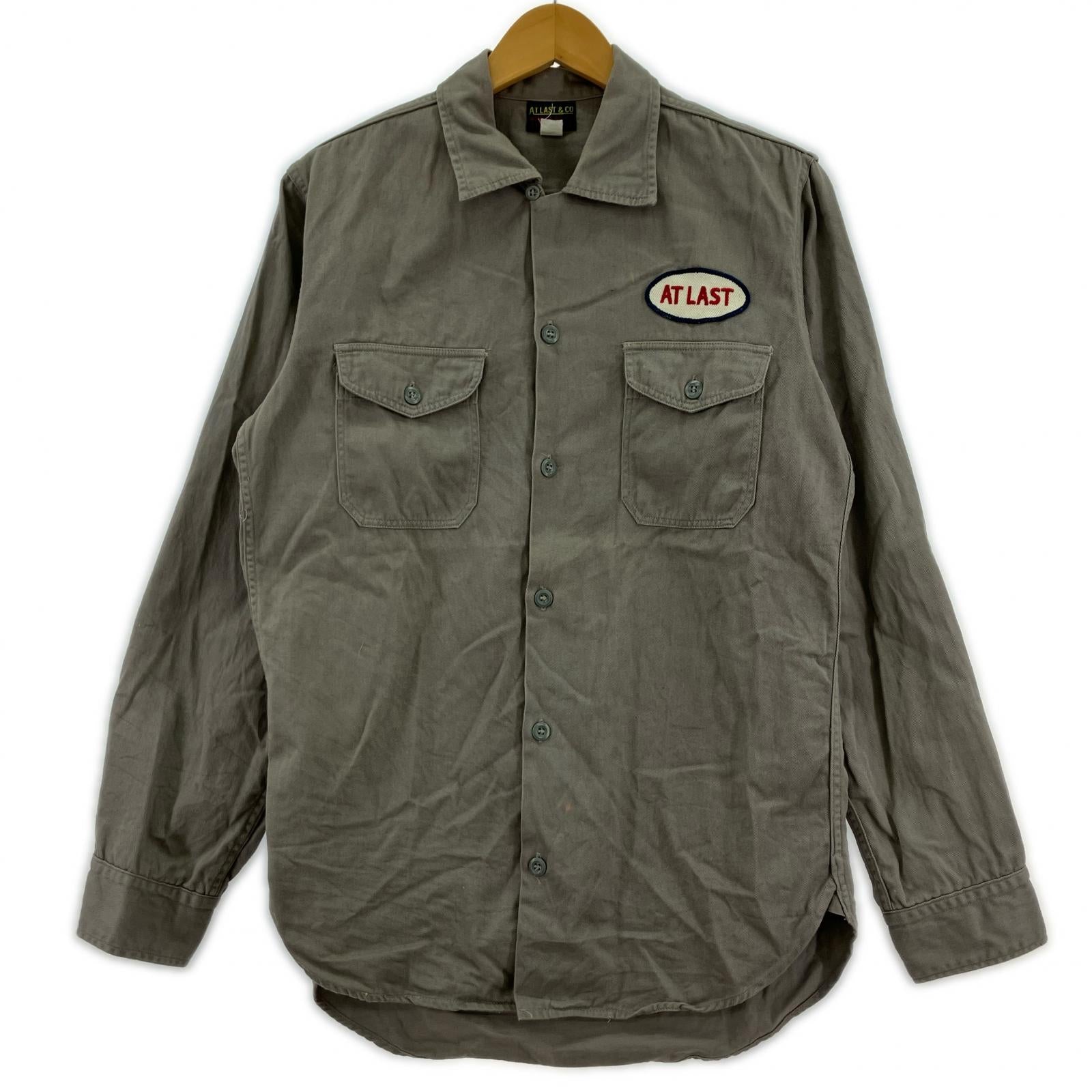 長袖シャツ ATLAST COTTON WORK SHIRT 319L 14 1/2 グレー