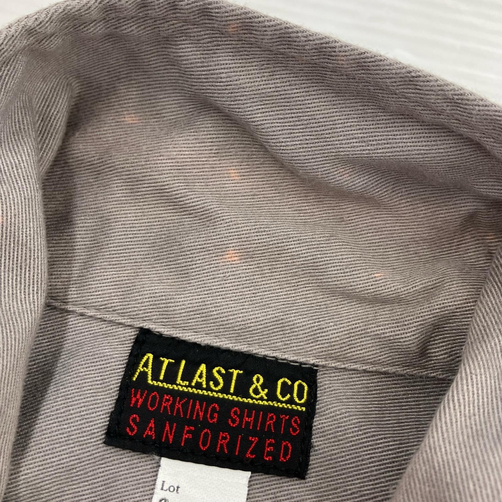 長袖シャツ ATLAST COTTON WORK SHIRT 319L 14 1/2 グレー