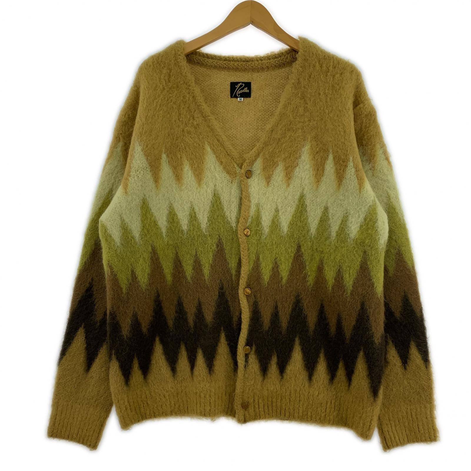 カーディガン 22AW Mohair Cardigan ZIGZAG M
