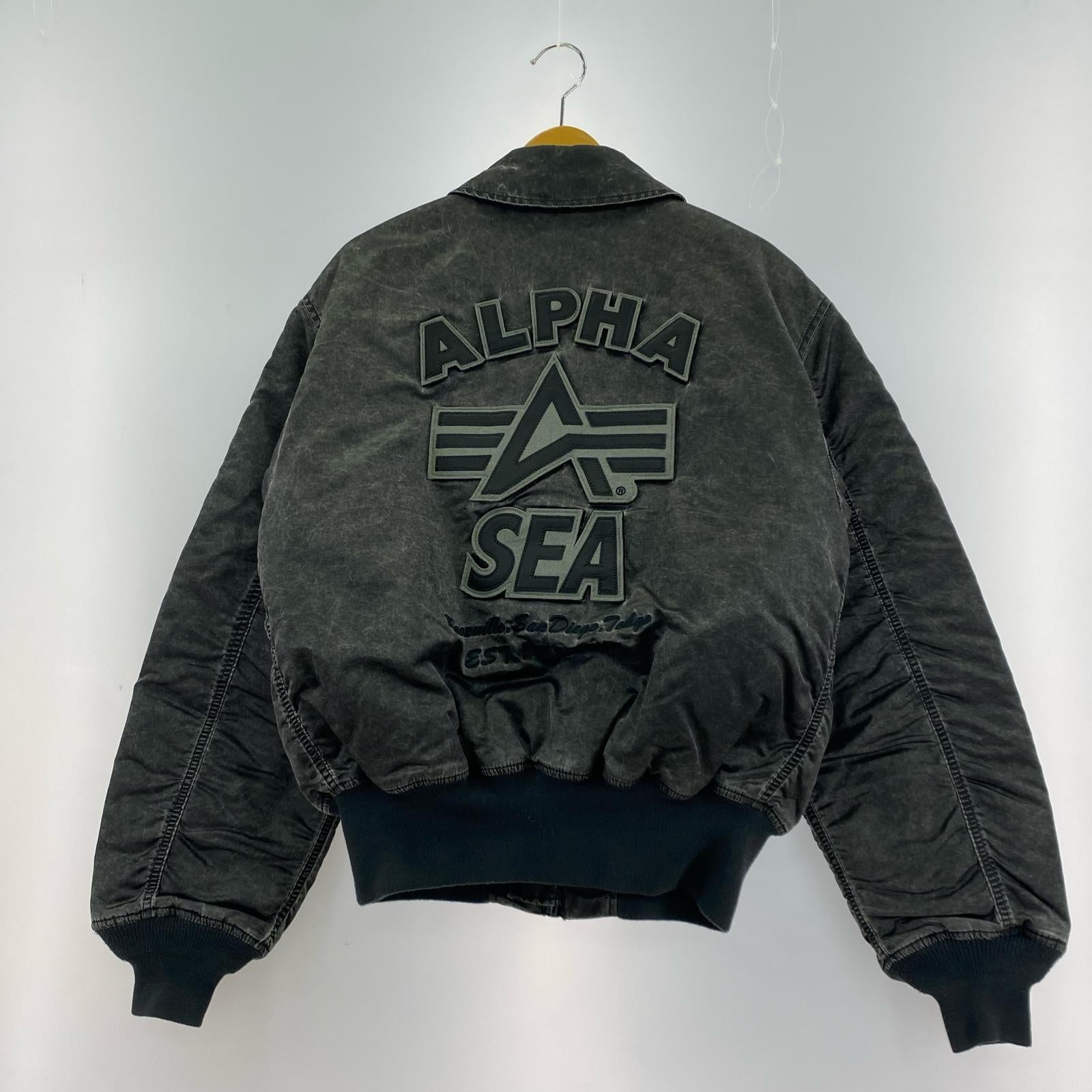 ブルゾン ALPHA×WIND AND SEA 25SS CWU-45P MA-1 M ブラック