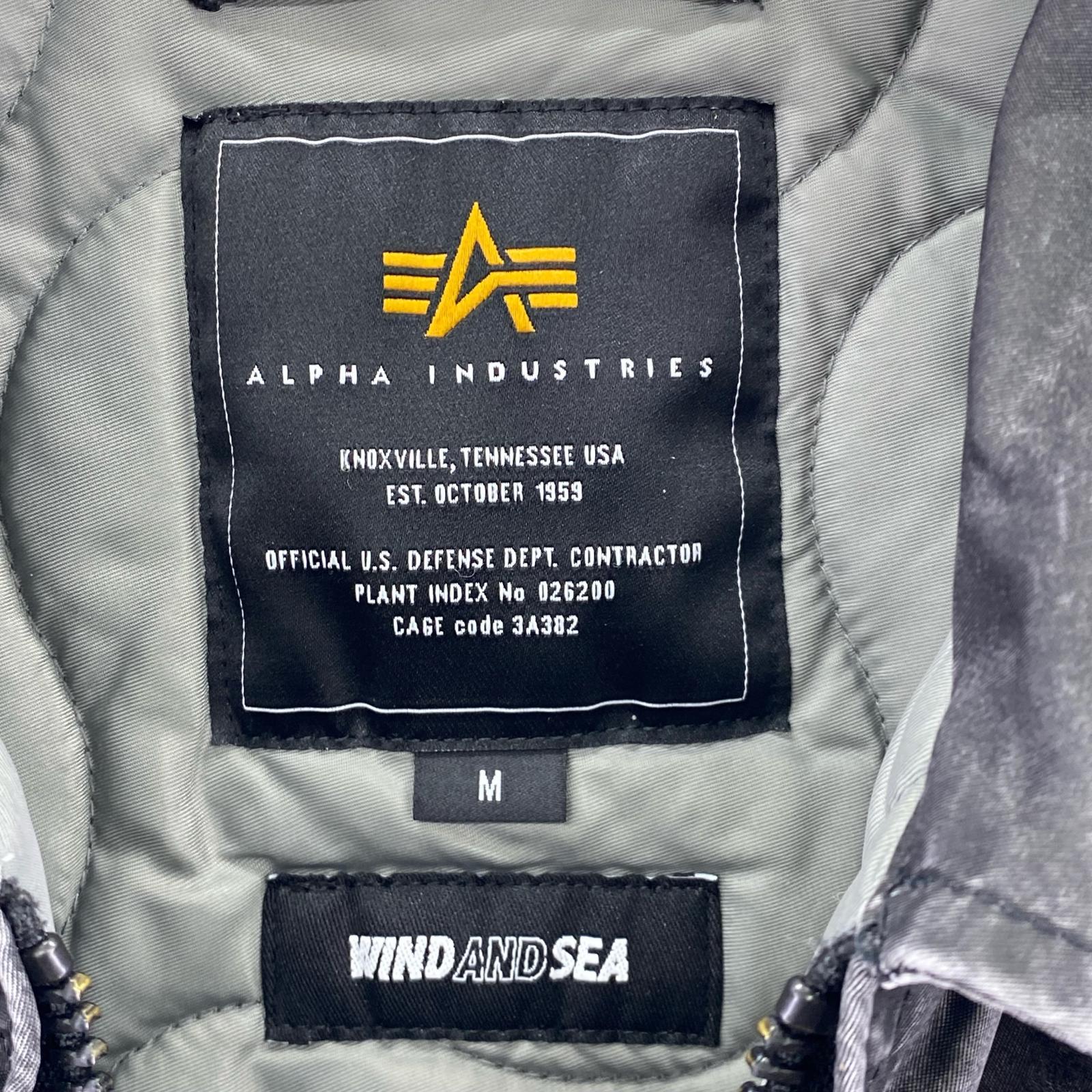 ブルゾン ALPHA×WIND AND SEA 25SS CWU-45P MA-1 M ブラック