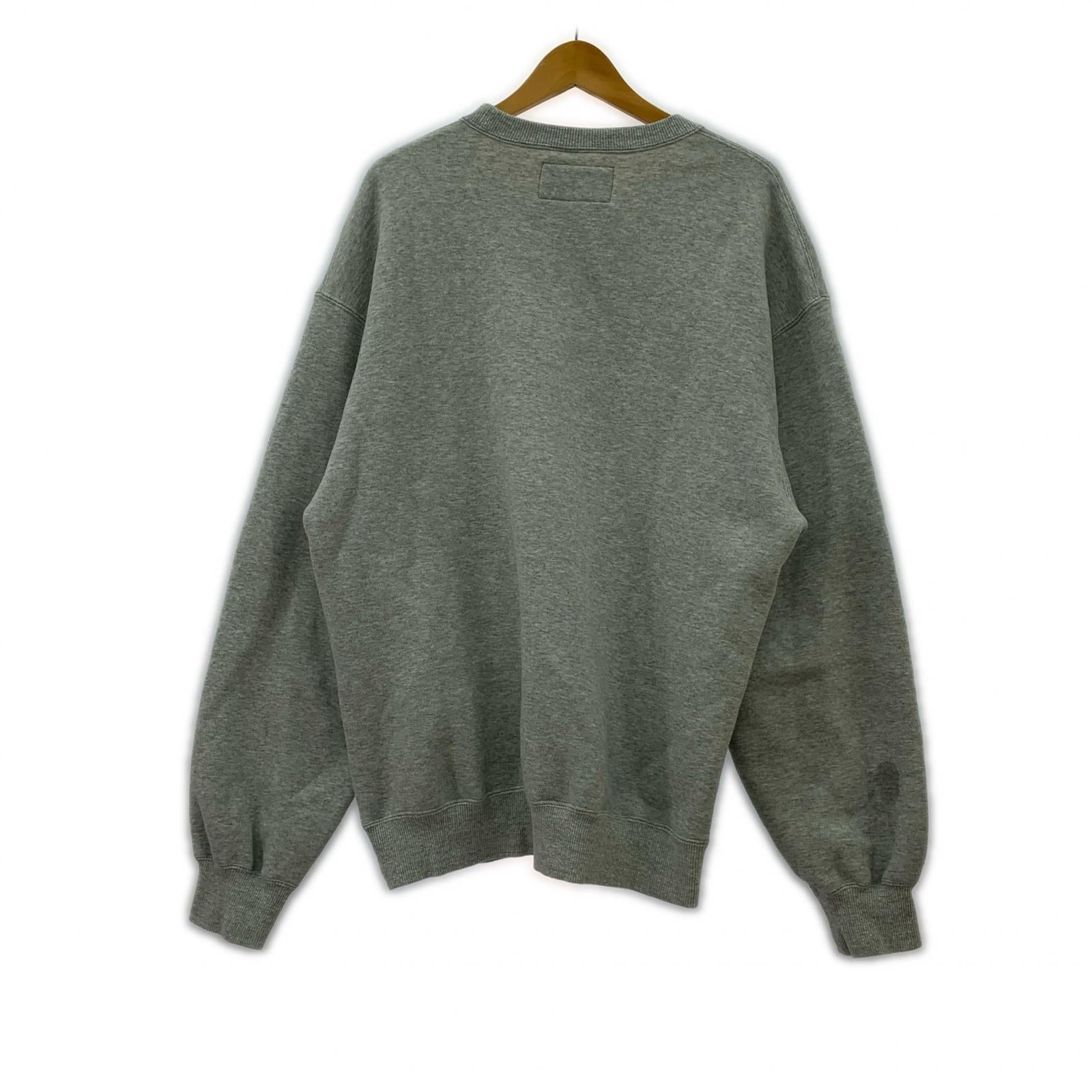 スウェット MIDDLE WEIGHT CREW NECK SWEAT SHIRT/グレー L グレー