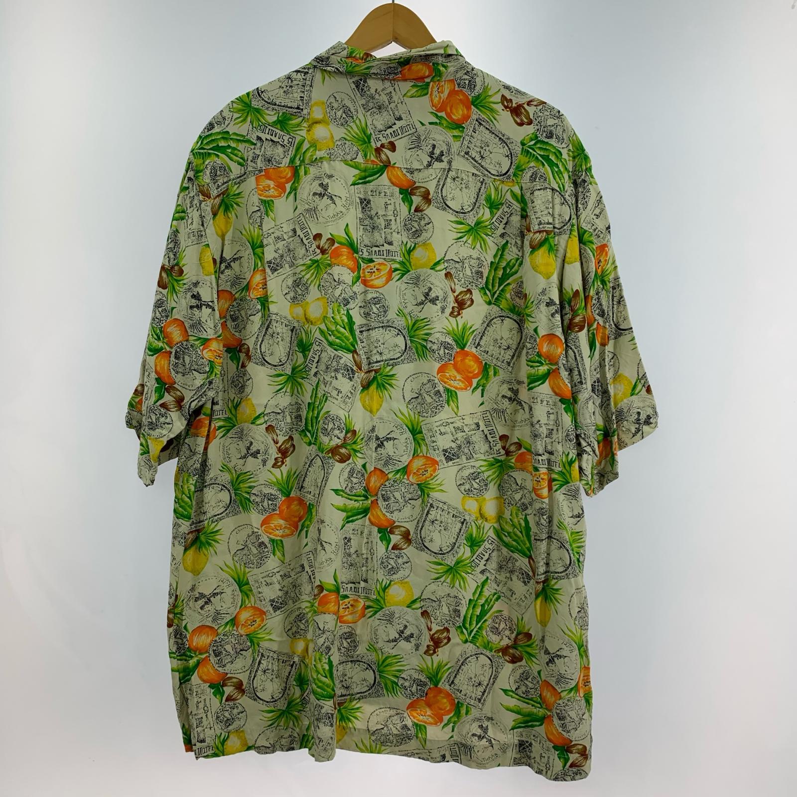 半袖シャツ 90s ボタニカル アロハ (L) L