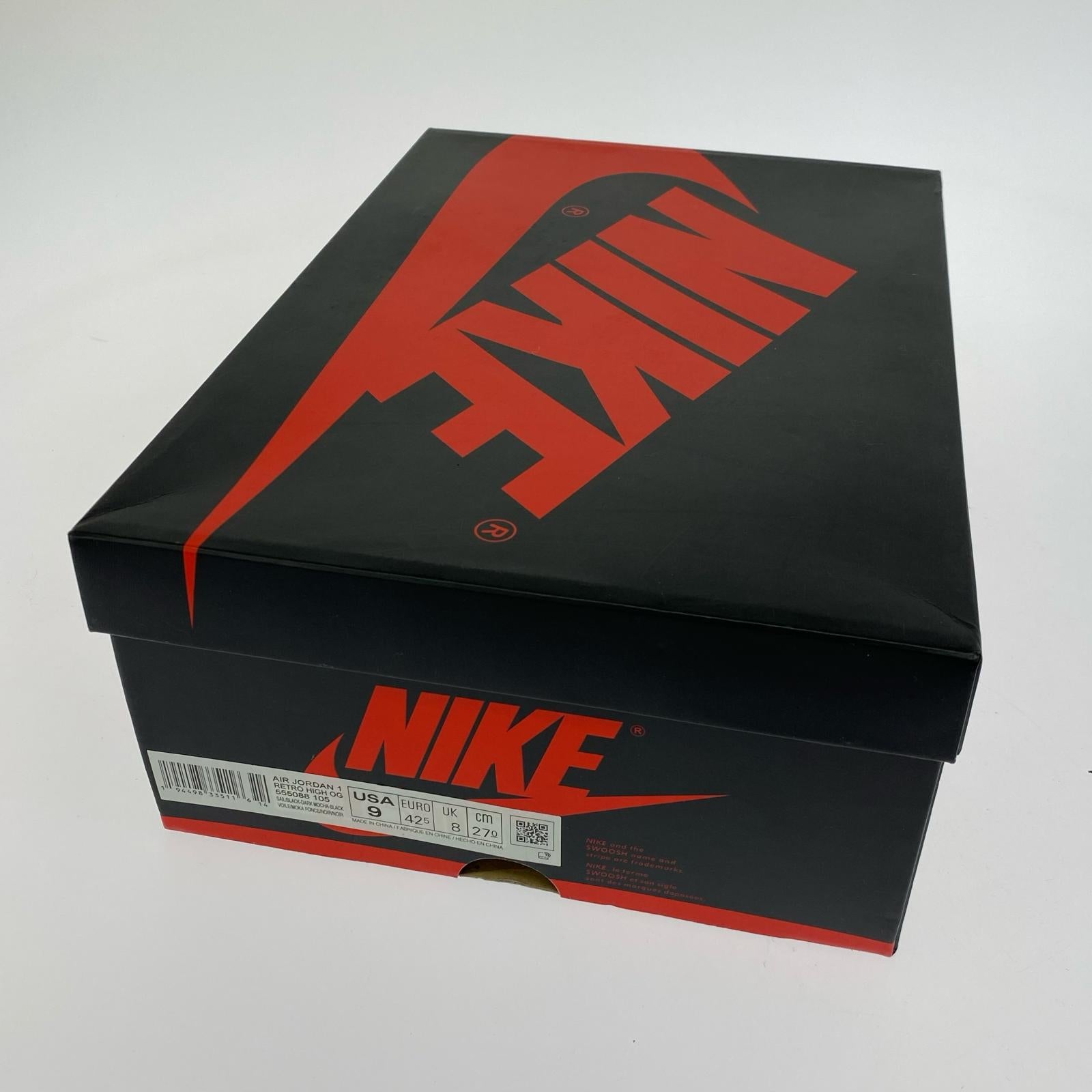 スニーカー NIKE AIR JORDAN 1 RETRO HIGH OG DARK MOCHA 555088-105 (27) 27cm (US9 UK8 1/2 EU44)
