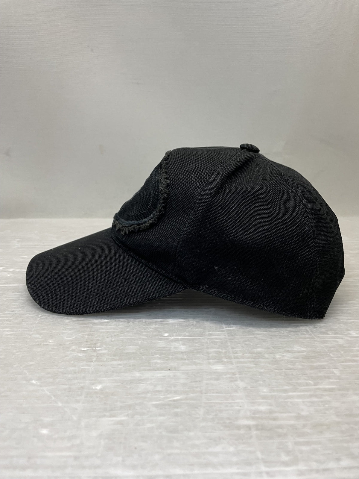 PRADA カナパロゴ 6パネルキャップ M ブラック