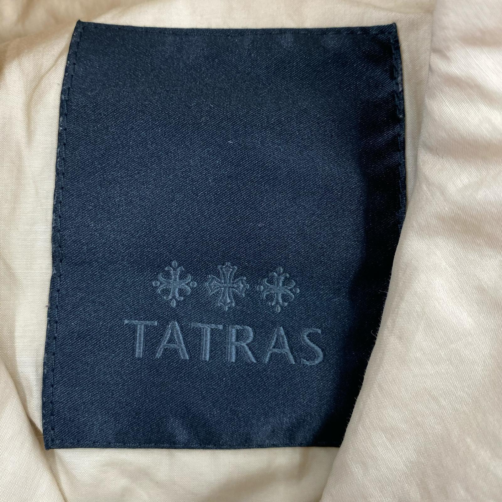 ダウンジャケット TATRAS スナップダウンシャツジャケット ベージュ ベージュ
