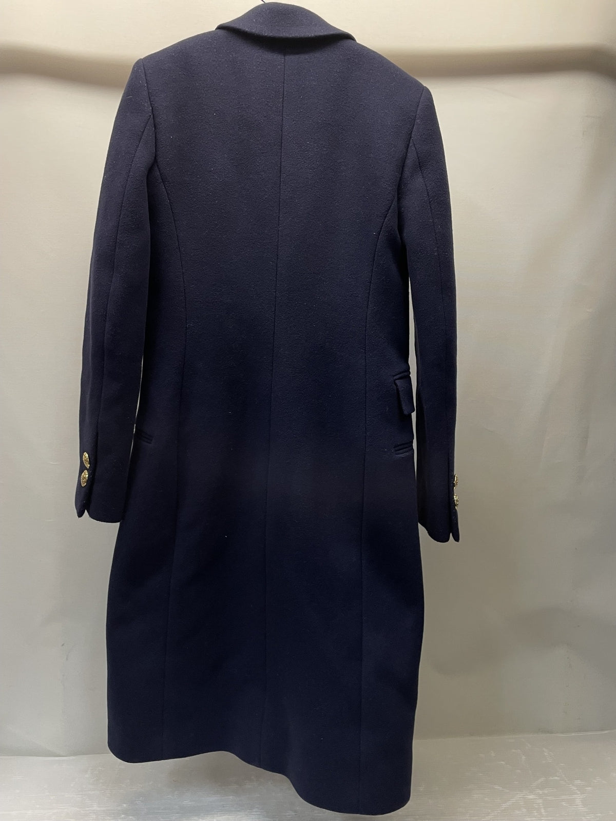 BALENCIAGA 16AW ウールロングチェスターコート 34 紺