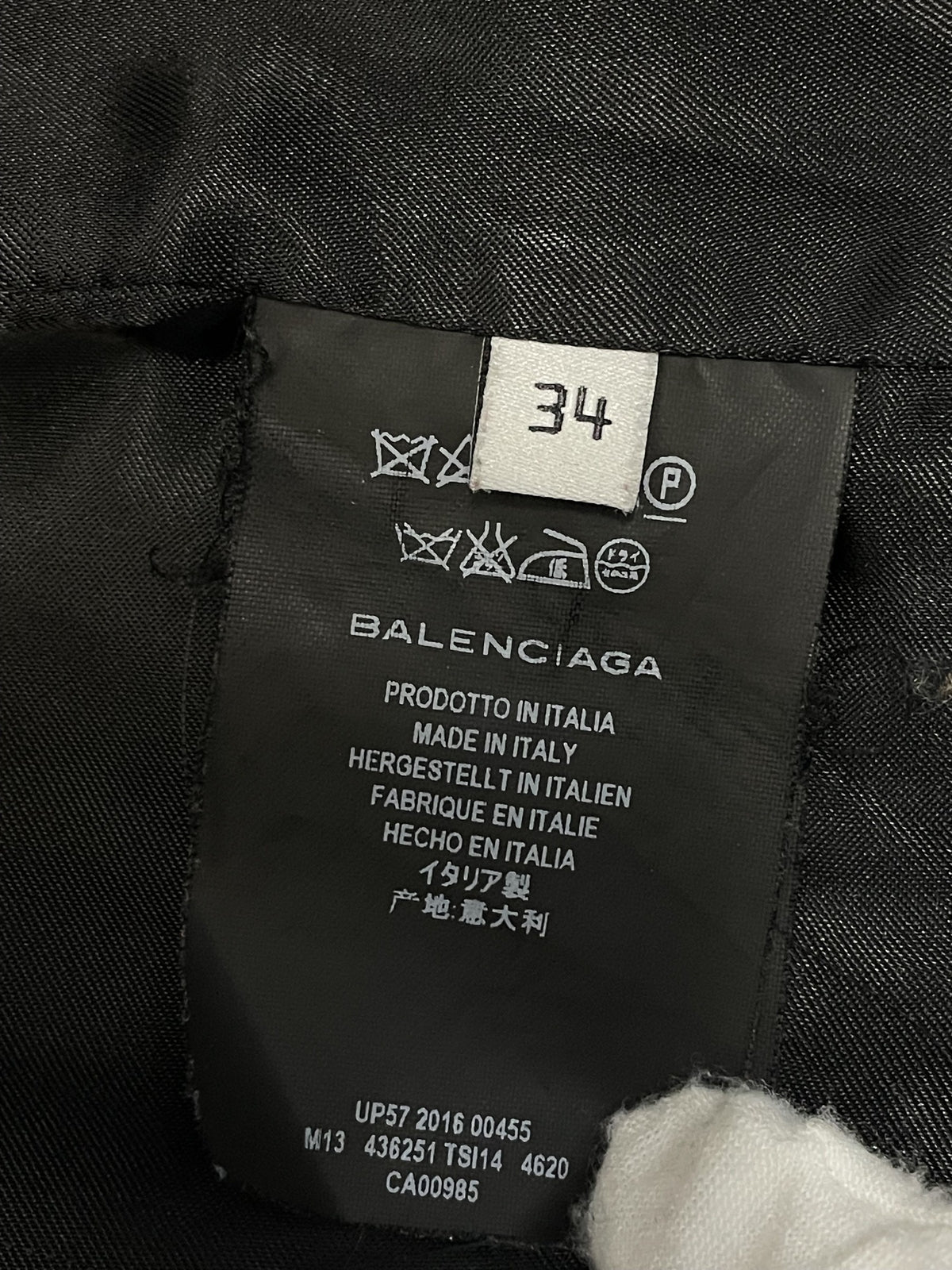 BALENCIAGA 16AW ウールロングチェスターコート 34 紺