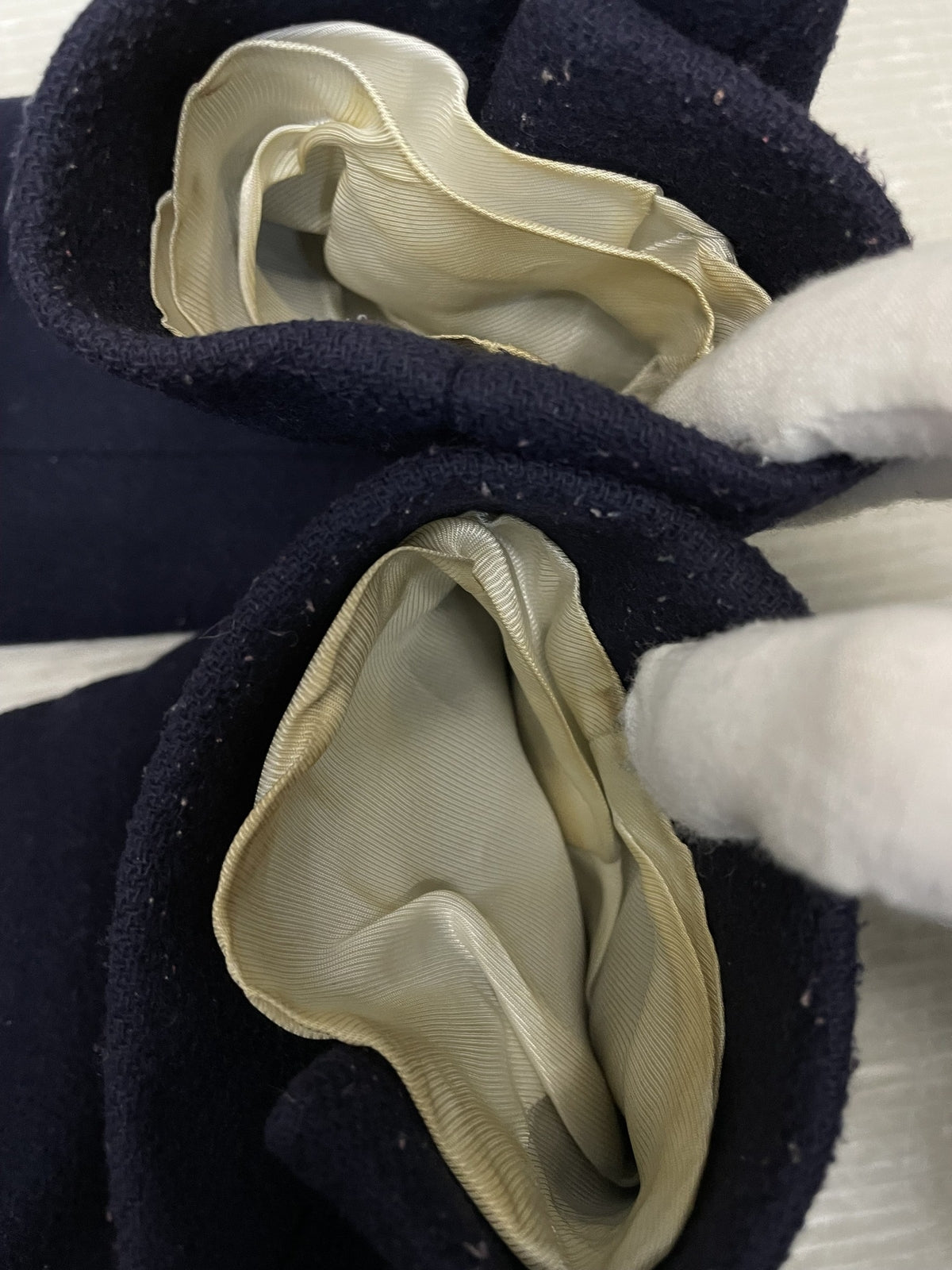 BALENCIAGA 16AW ウールロングチェスターコート 34 紺