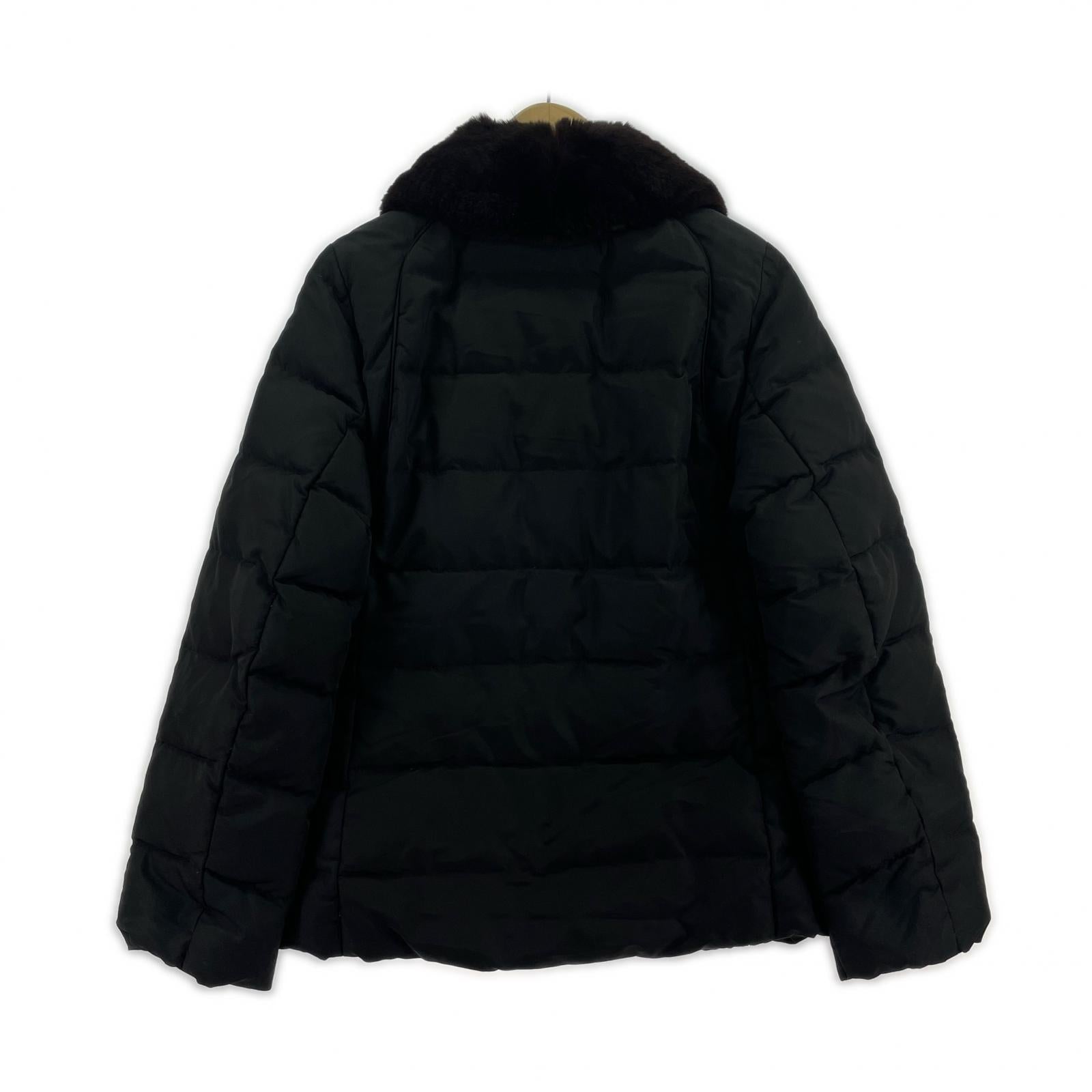 ダウンジャケット Weekend Max Mara ファー付 ダウンジャケット 黒 ブラック