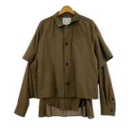 半袖シャツ 22AW Suiting Layered Shirt 2807 SIZE:3 茶 3 ブラウン