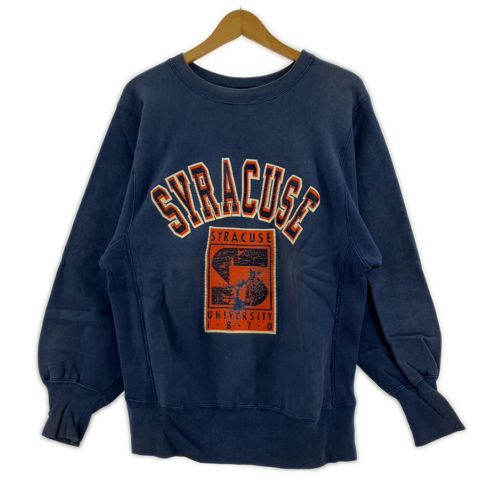 スウェット 90s REVERSE WEAVE ネイビー 米国製 M M ネイビー