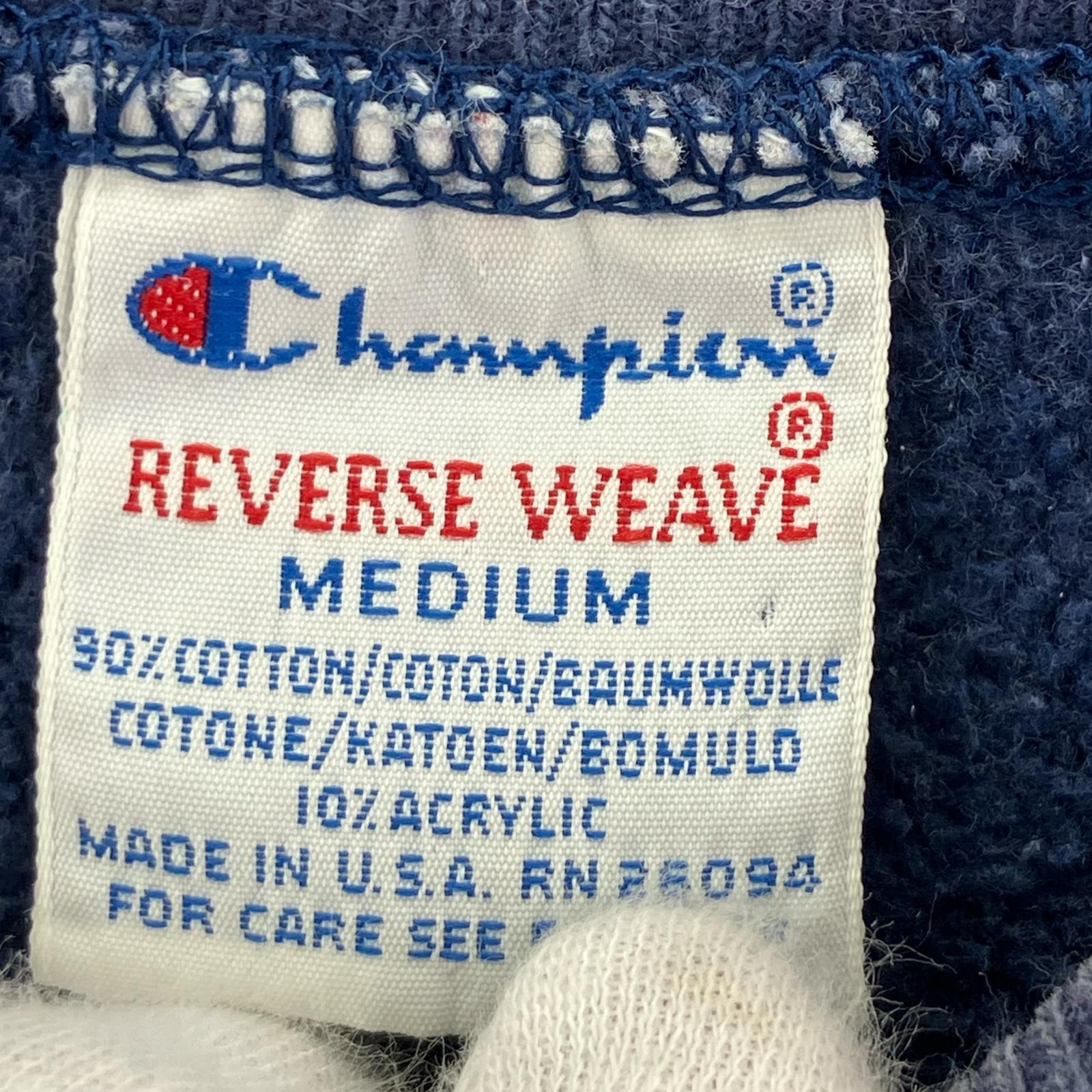 スウェット 90s REVERSE WEAVE ネイビー 米国製 M M ネイビー