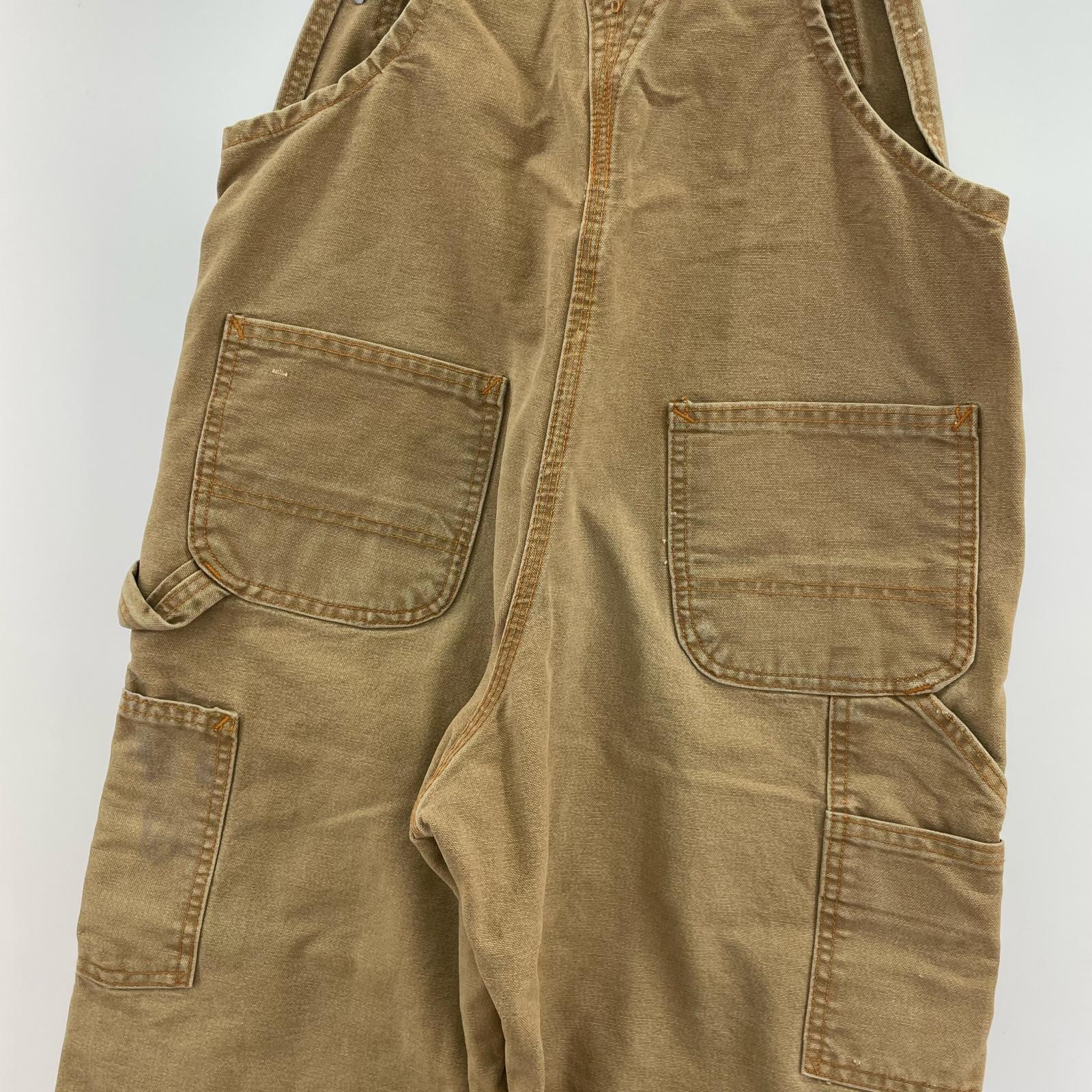 その他トップス 90s FLAME RESISTANT ダブルニー オーバーオール ブラウン