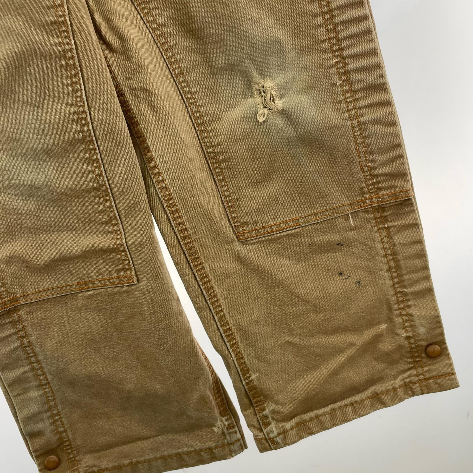 その他トップス 90s FLAME RESISTANT ダブルニー オーバーオール ブラウン