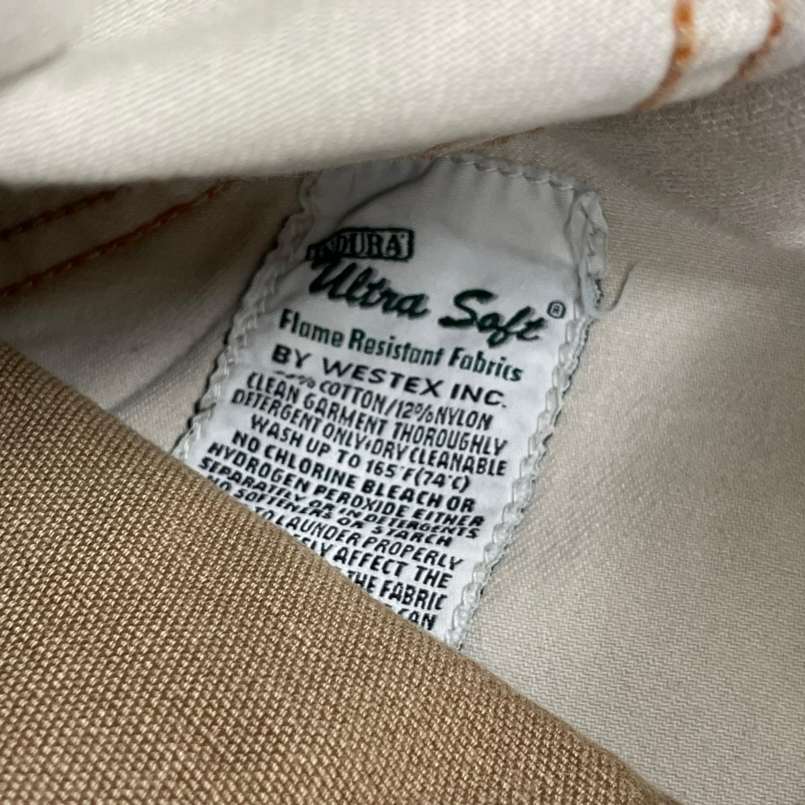 その他トップス 90s FLAME RESISTANT ダブルニー オーバーオール ブラウン