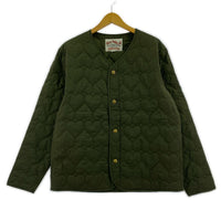 ミリタリージャケット キルティングジャケット KHK M M