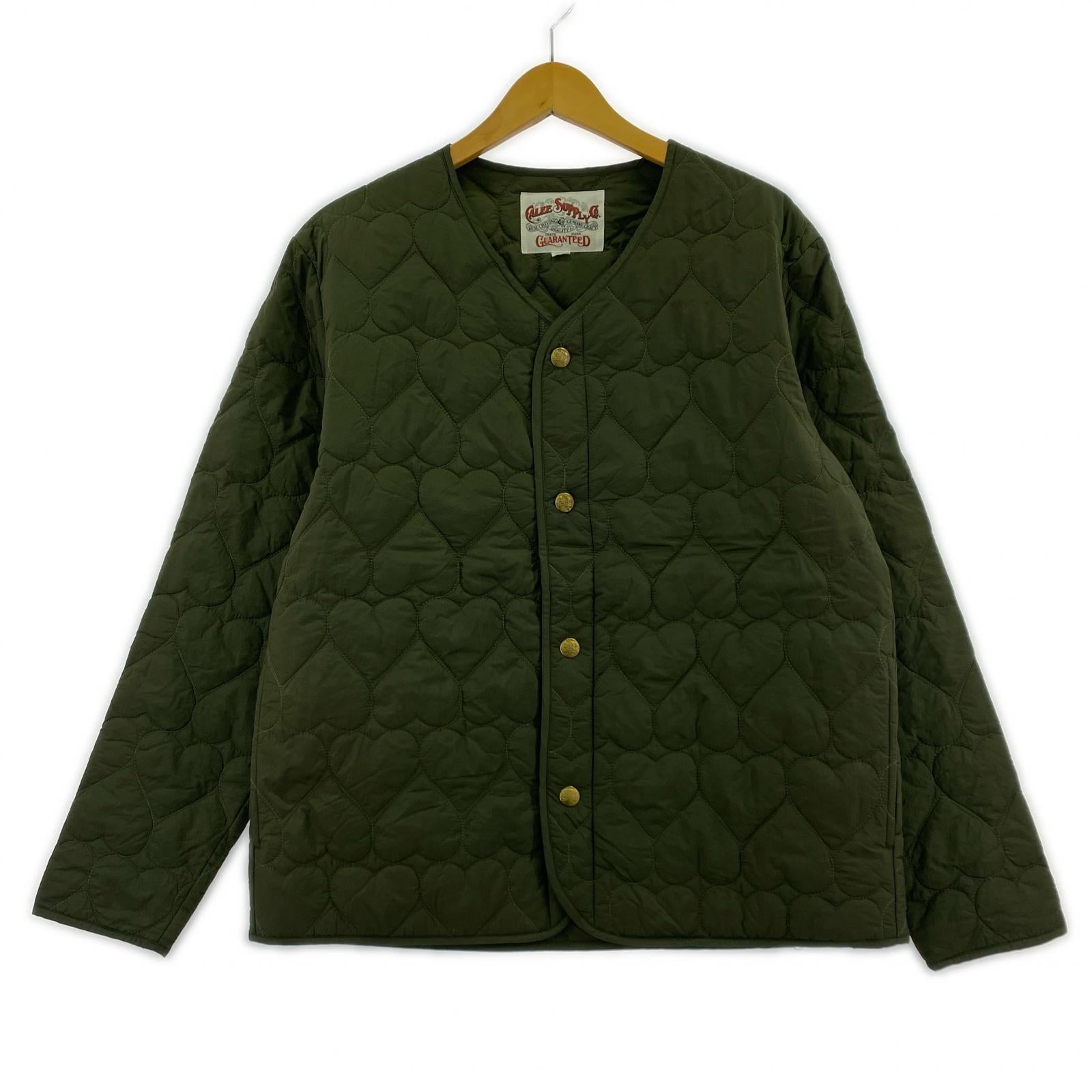 ミリタリージャケット キルティングジャケット KHK M M