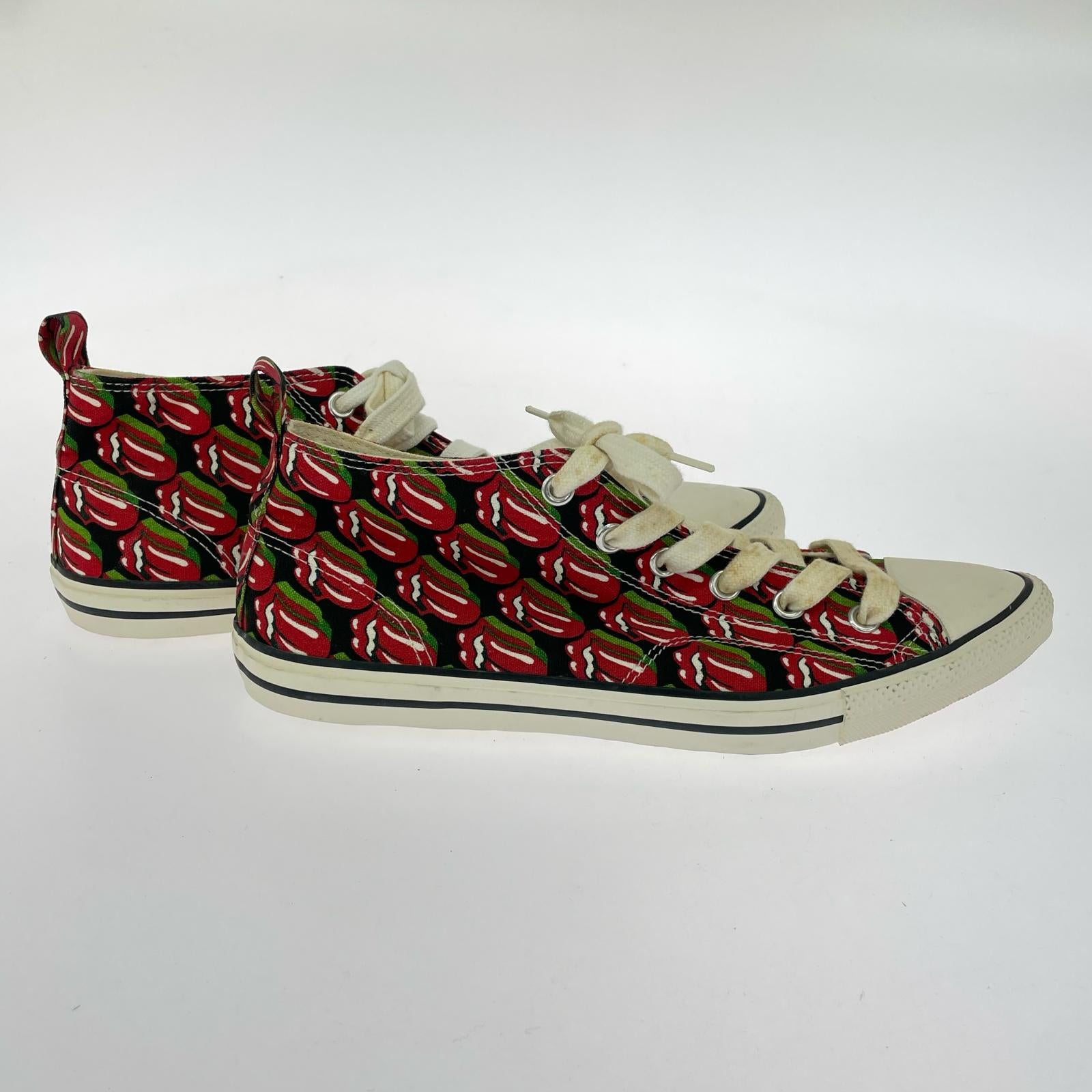 スニーカー THE ROLLING STONES ローリングストーンズ リップ&タン 総柄 スニーカー 26cm (US8 UK7 1/2 EU42)