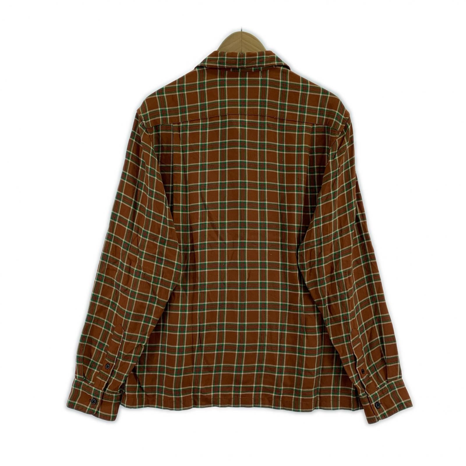 長袖シャツ 19SS Plaid Rayon Shirt (S) ブラウン S ブラウン