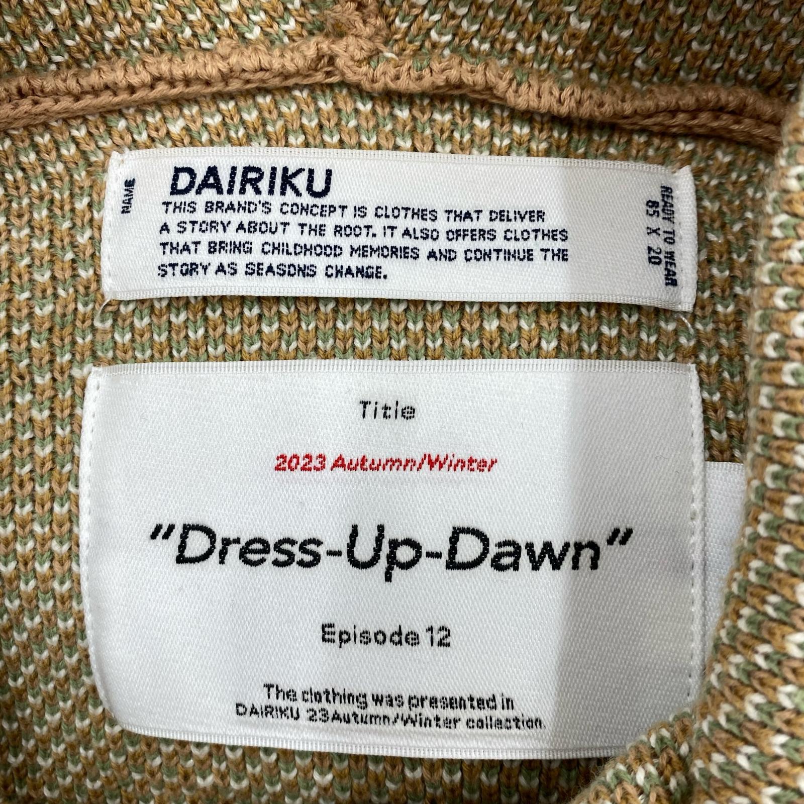 ニット DAIRIKU 23AW Face Cover Knit Pullover M M