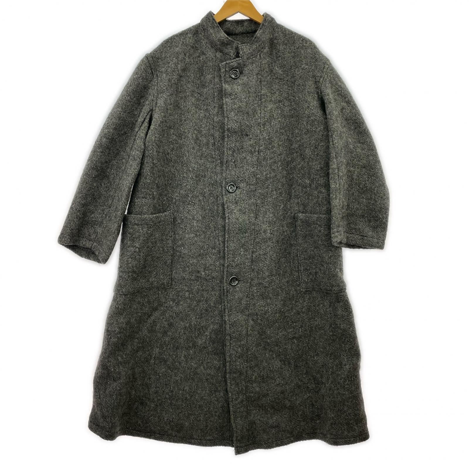 ミリタリージャケット OLD BULGARIAN ARMY STAND COLLAR WOOL COA グレー
