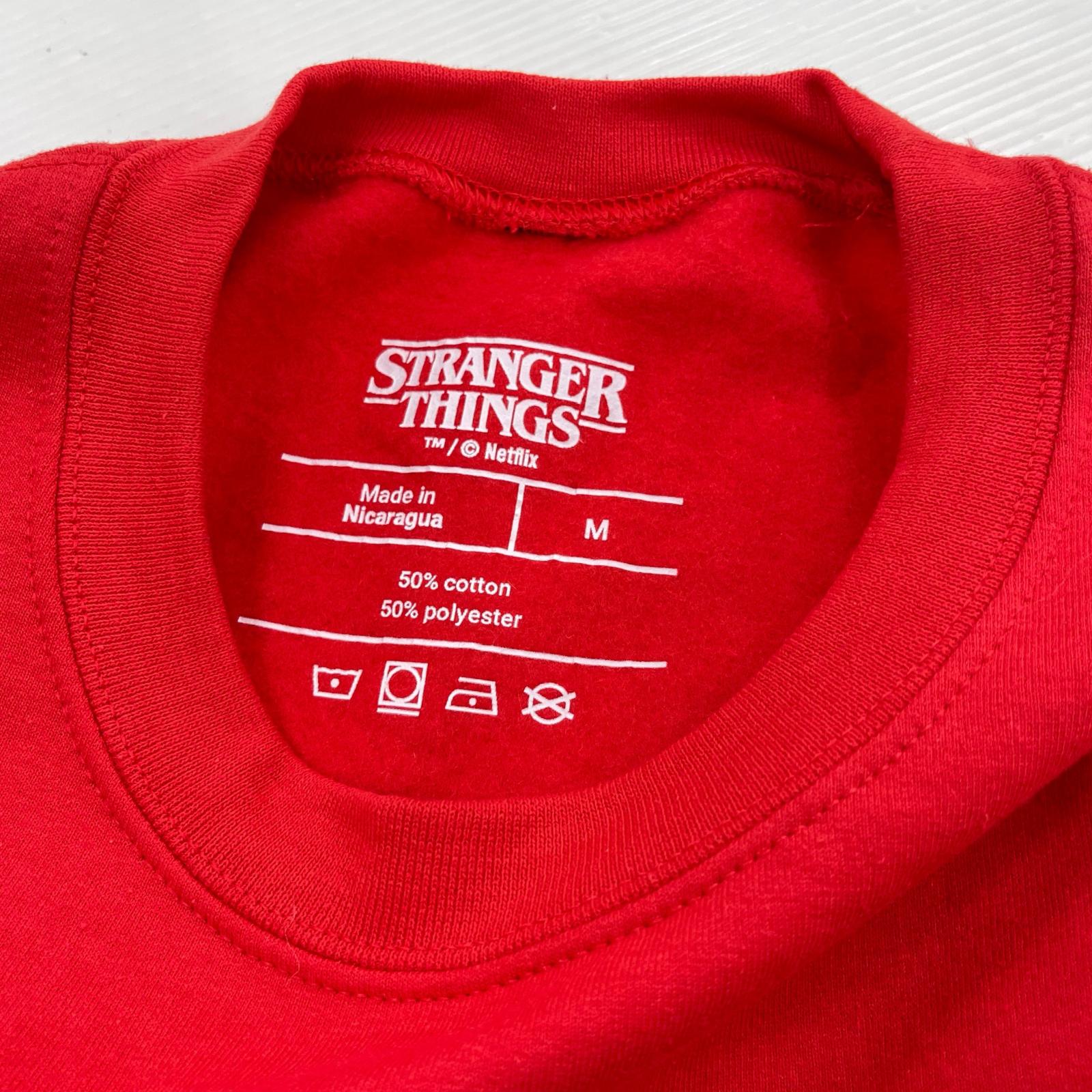 スウェット STRENGER THINGS WSQK スウェット 赤(M) M レッド