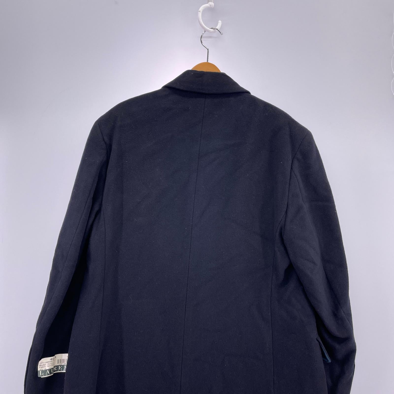 ジャケット ウールチェスターコート BLK