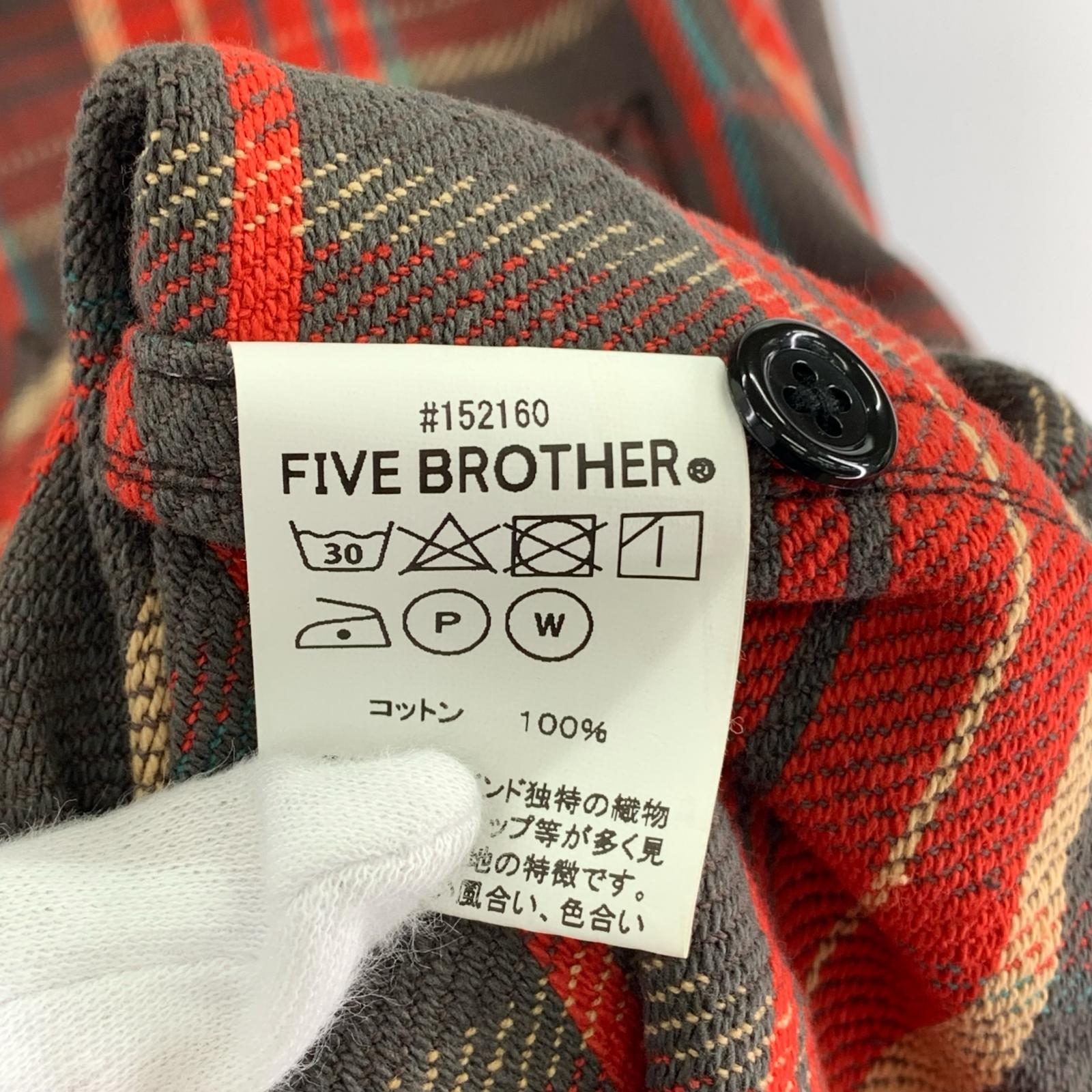 長袖シャツ ネルシャツ M レッド