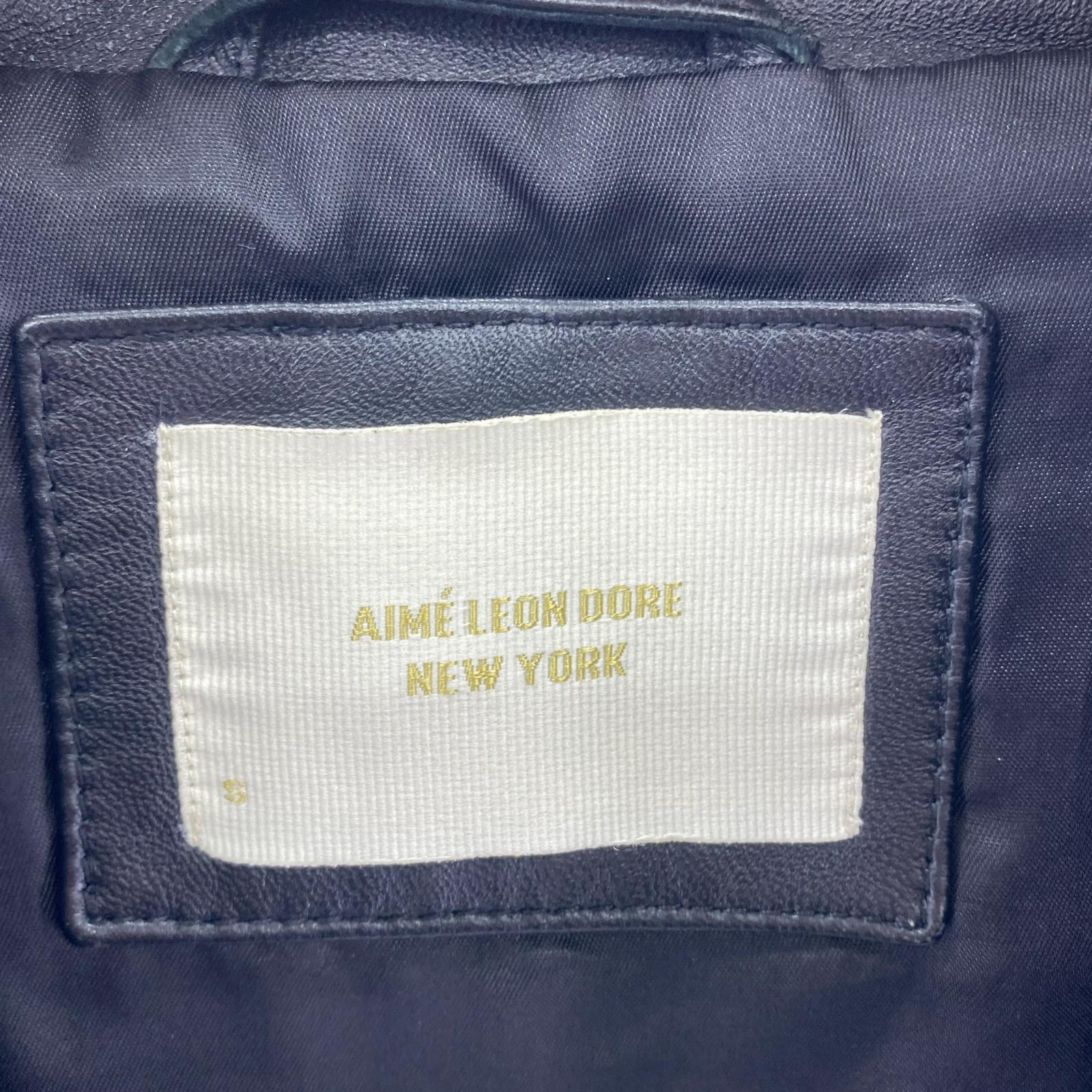 レザージャケット 23FW LEATHER TRACK JACKET 黒 S ブラック