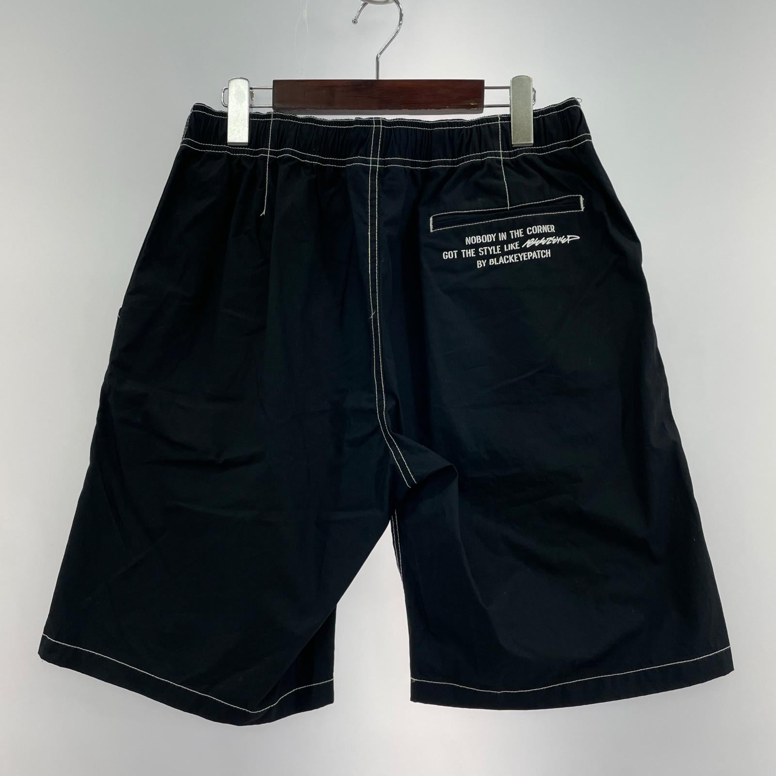 ショートパンツ コットン 黒(M) M ブラック