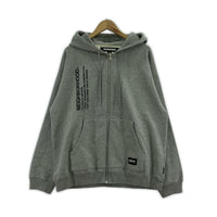 パーカー SOLID SWEAT ZIP HOODIE L グレー