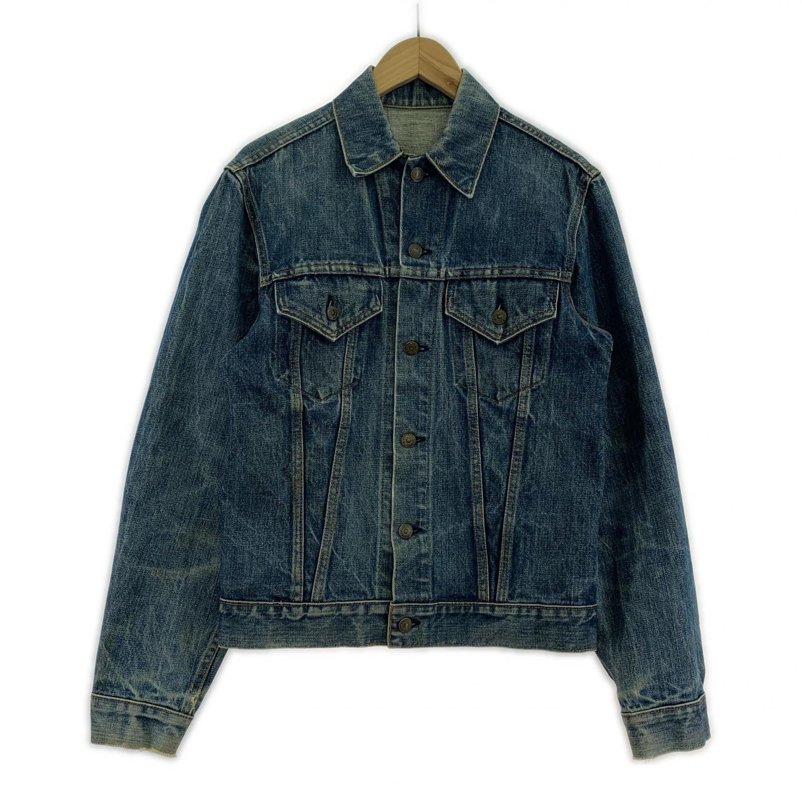 デニムジャケット 70s 70505-0217 4th デニムジャケット ボタン裏刻印52 ブルー
