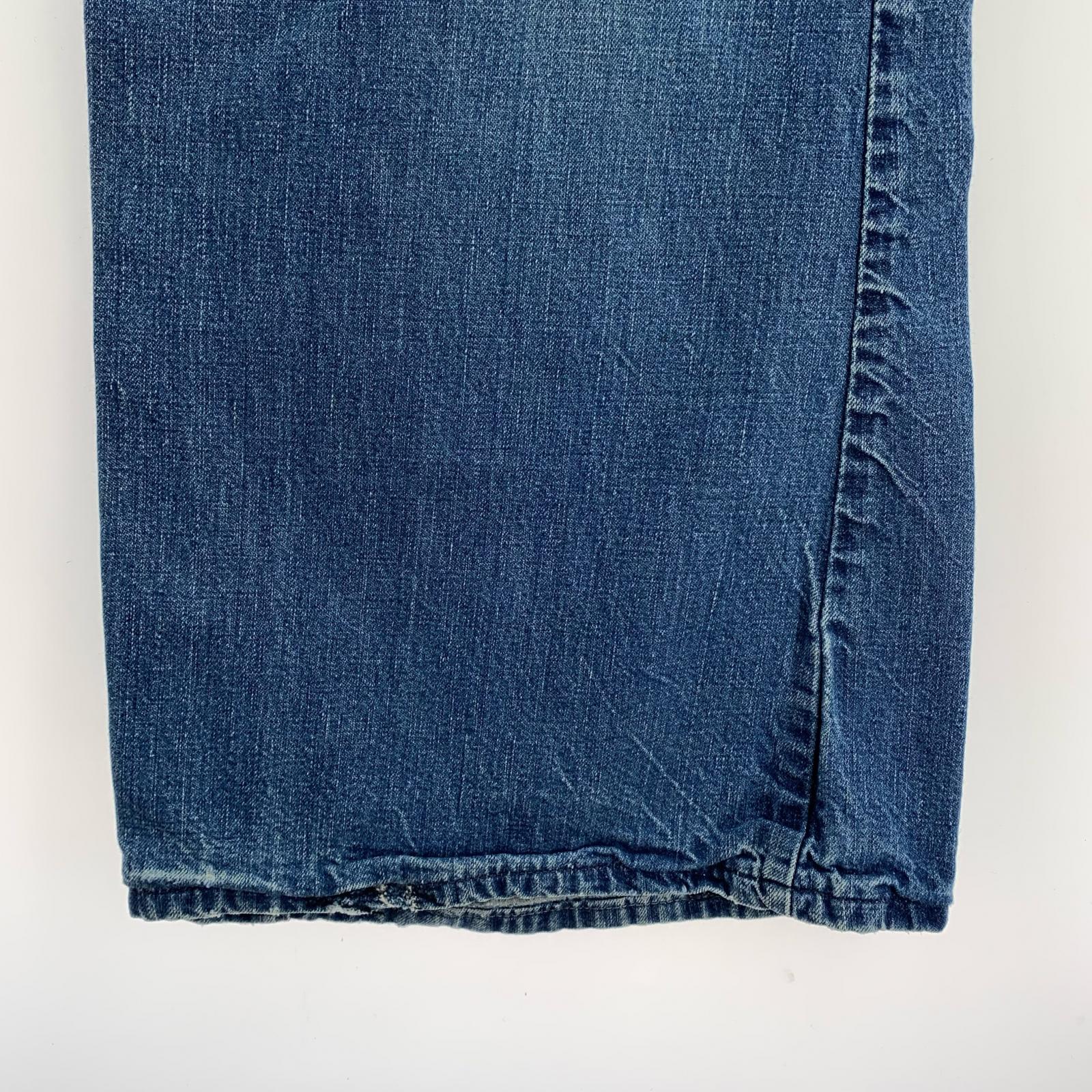 デニムパンツ 60s-70s頃 品番不明 ライトオンス フレアデニムパンツ 両爪/カムロック ブルー