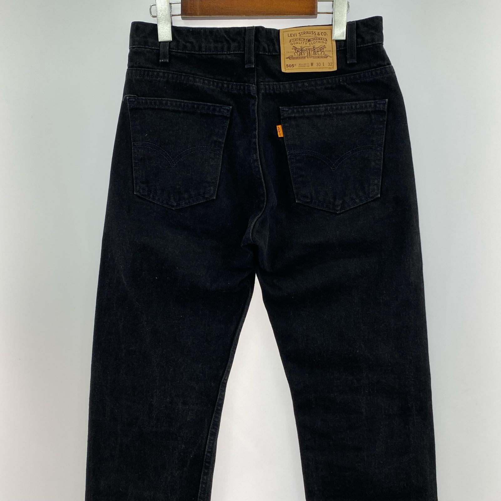 デニムパンツ 97年4月製 ブラックデニム 30×32 ブラック