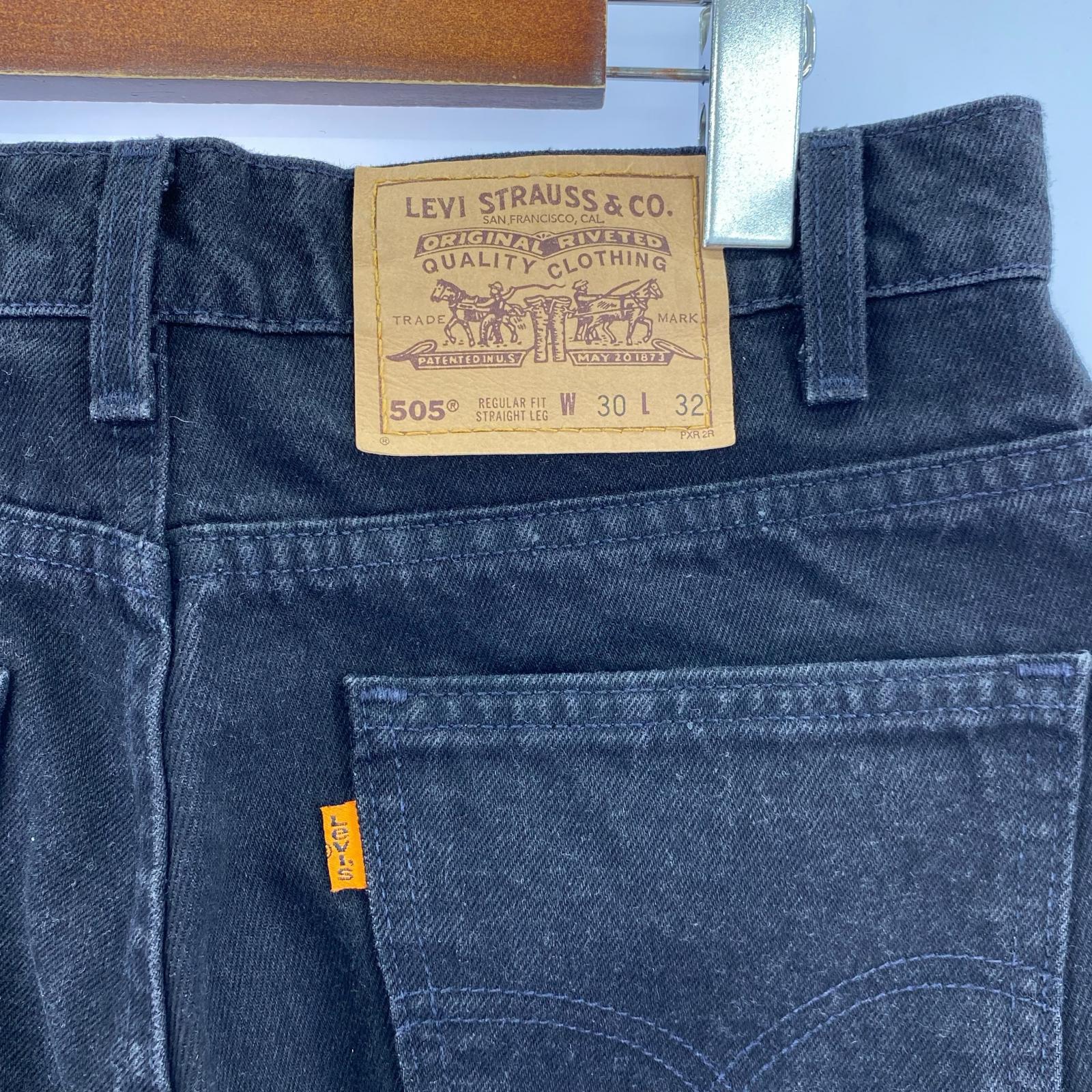 デニムパンツ 97年4月製 ブラックデニム 30×32 ブラック