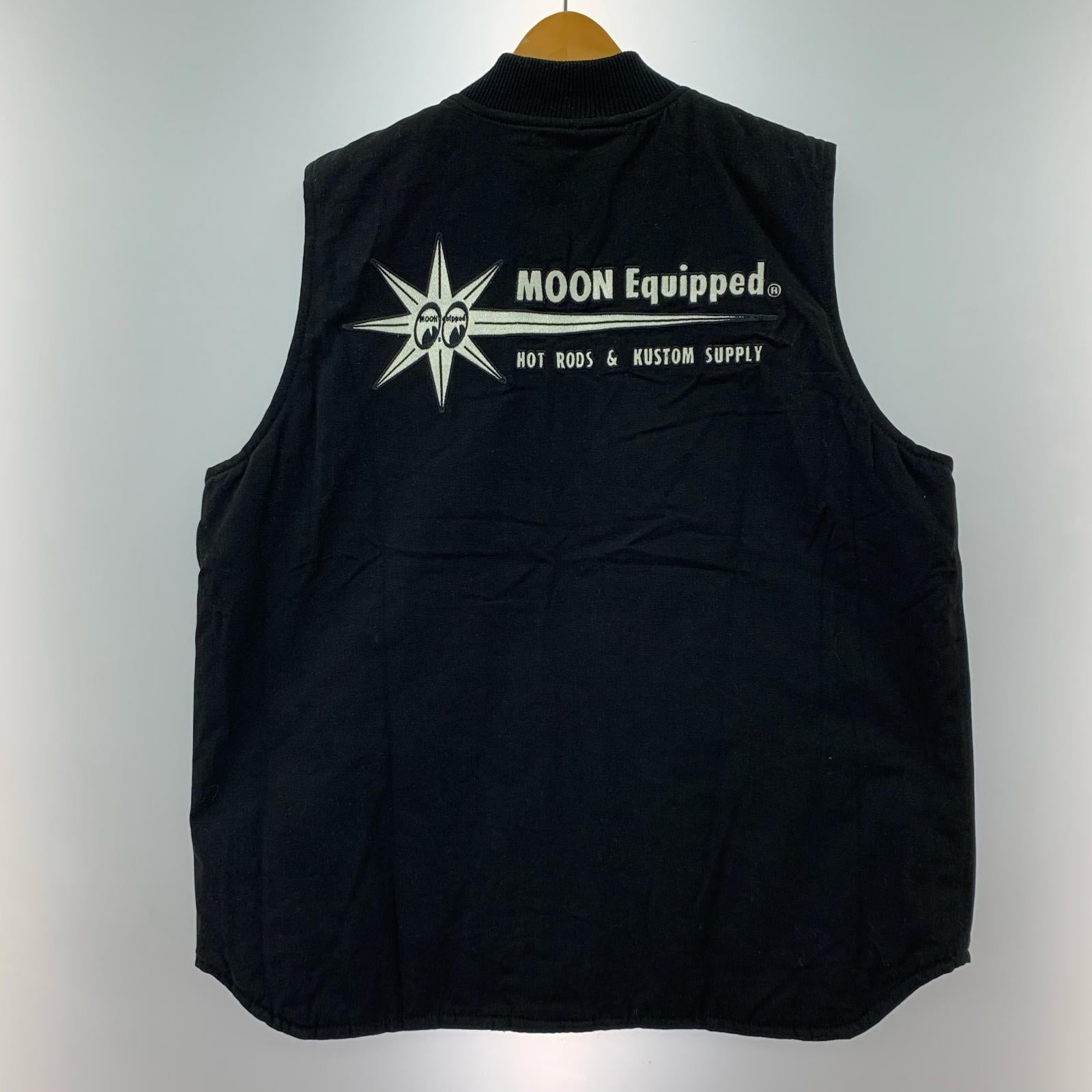 その他アウター MOON Equipped Star リバーシブル ベスト 黒 XL ブラック