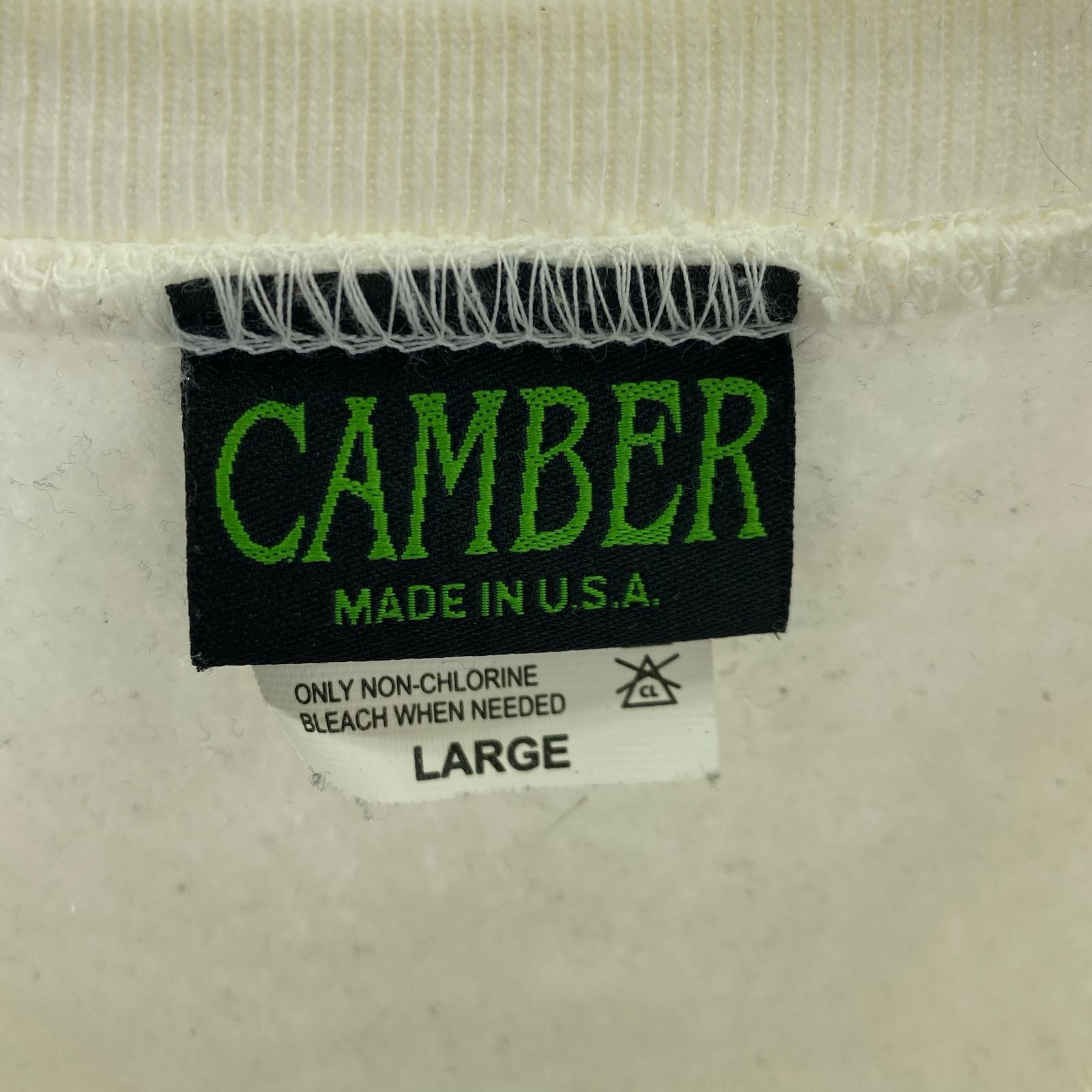 スウェット CAMBER USA製 90S ホワイト L L ホワイト