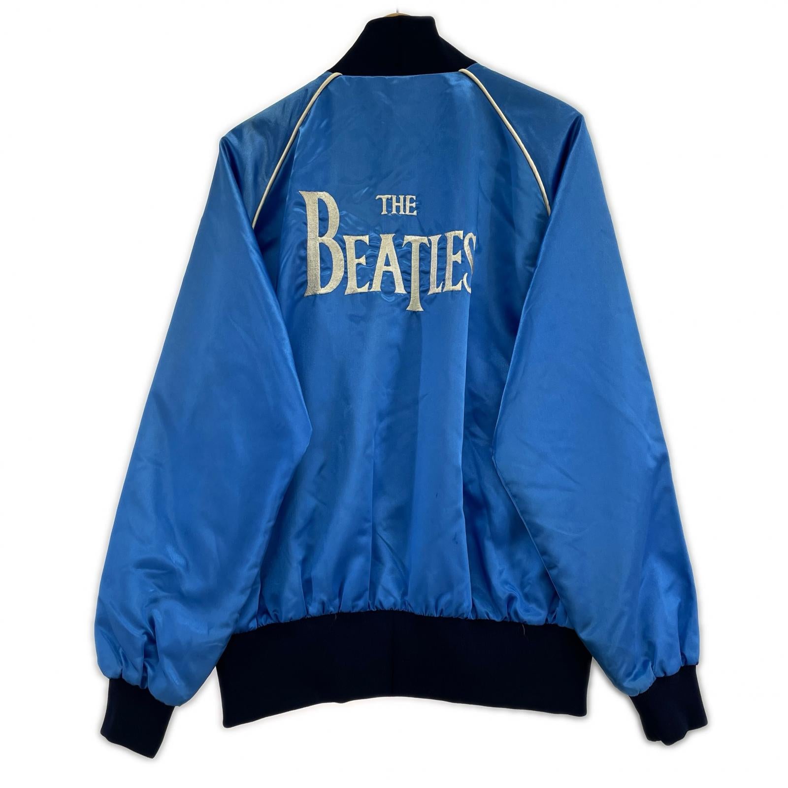 ジャケット BEATLES スタジャン 青 (L) L ブルー
